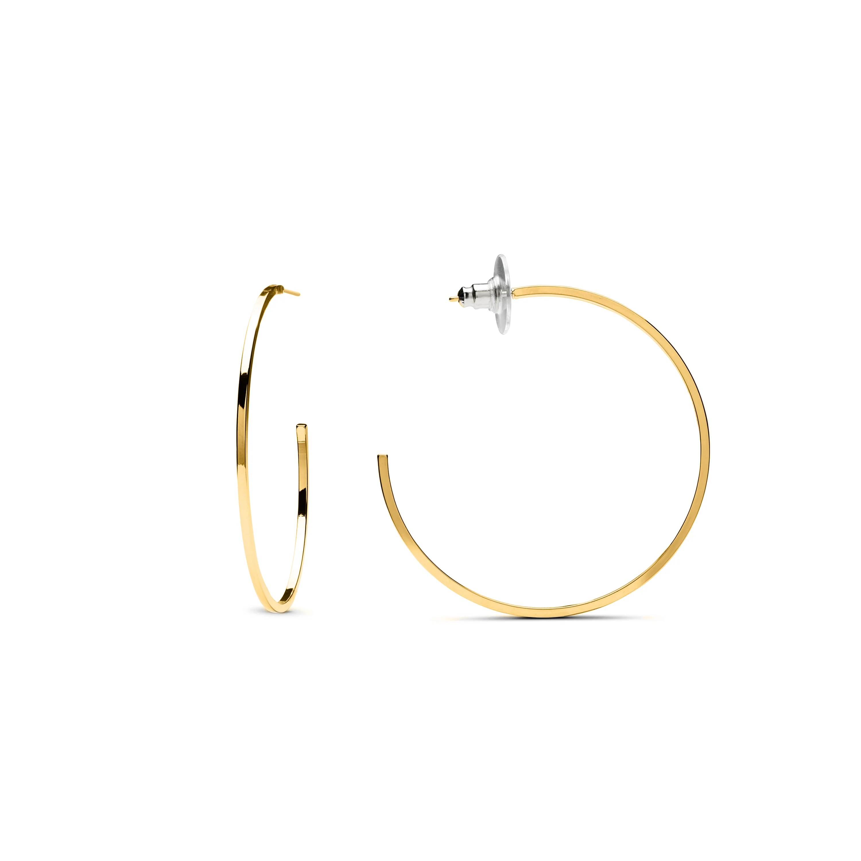 Pendientes de 36mm de diámetro acabado Oro Amarillo de 18K - Erkang