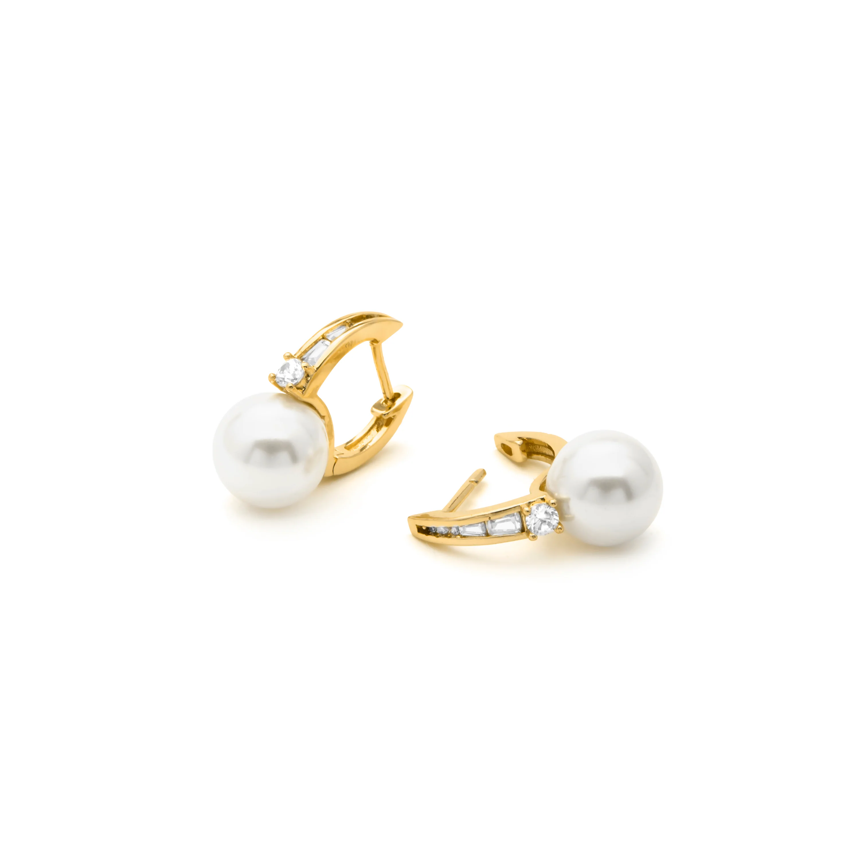 Pendientes acabado en oro amarillo 18k - Esha - Image 5