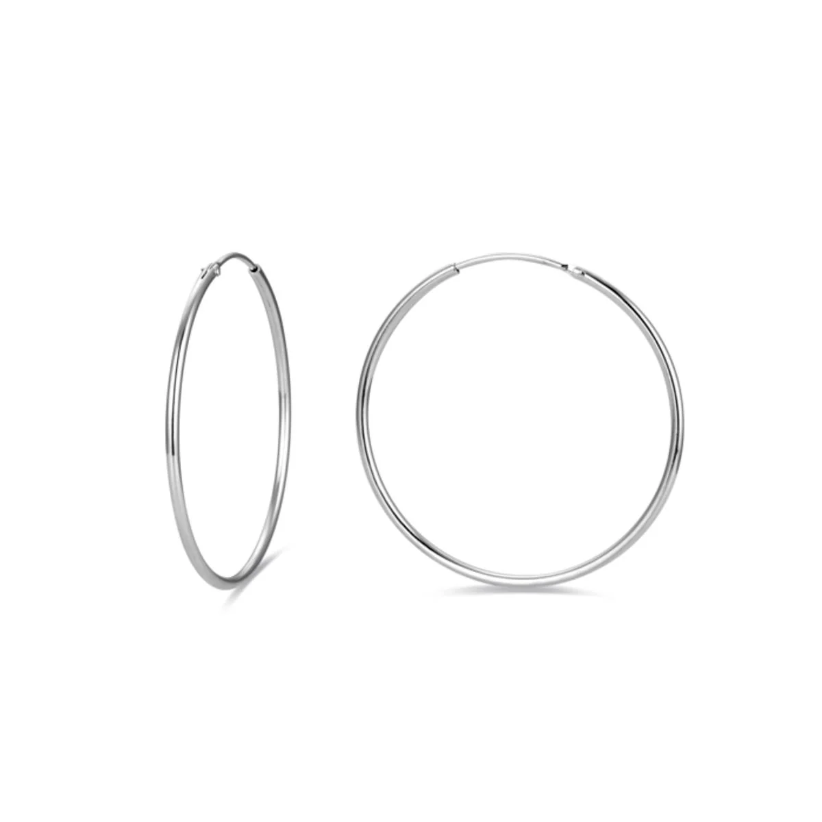 Pendientes Essential Plata de ley 925 - 35mm - Essential GRIS