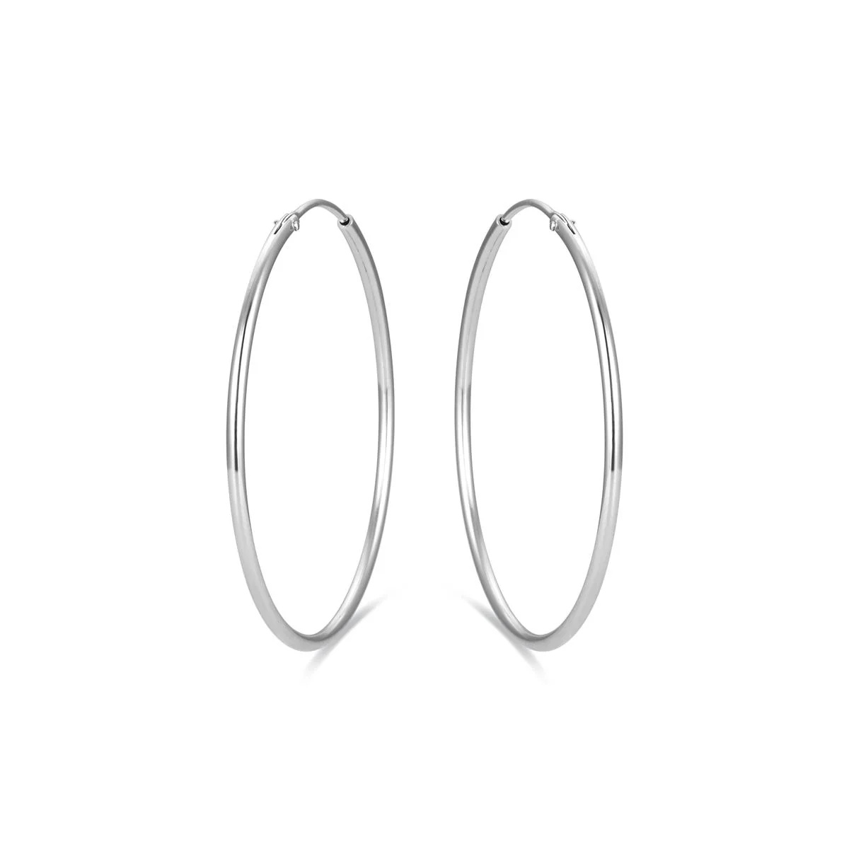Pendientes Essential Plata de ley 925 - 35mm - Essential GRIS - Image 2