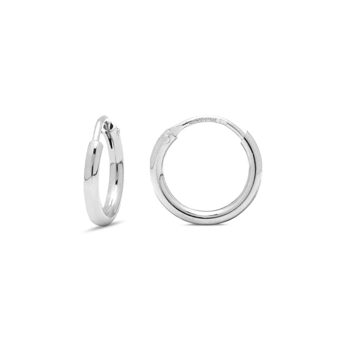 Pendientes Essential Plata de Ley 925 - 10mm - Essential GRIS