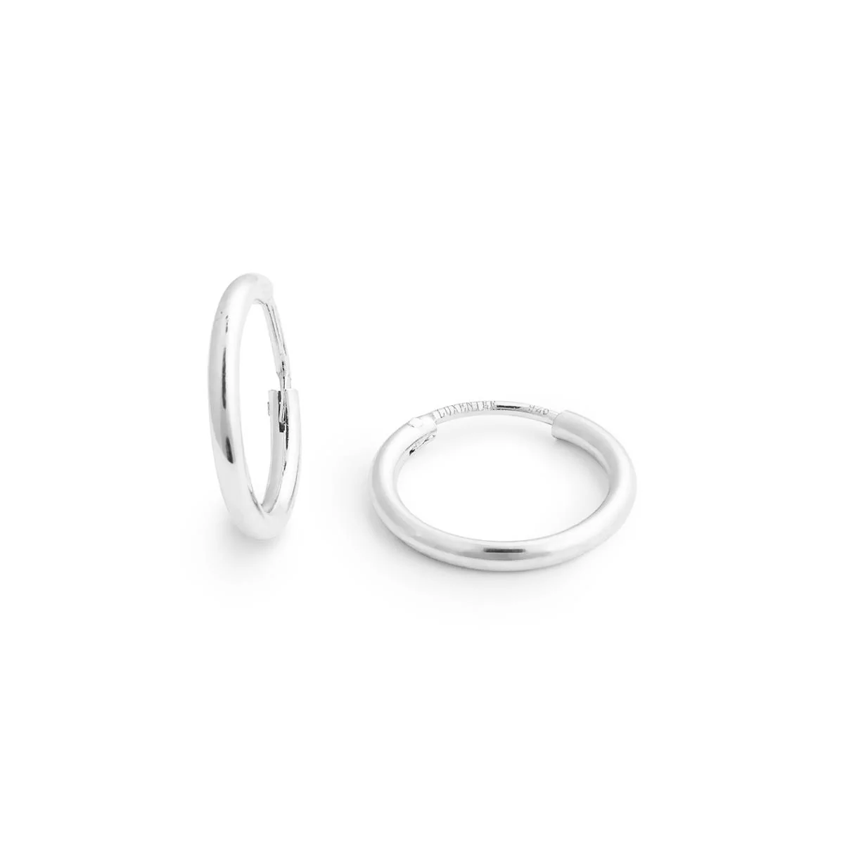 Pendientes Essential Plata de Ley 925 - 10mm - Essential GRIS - Image 3