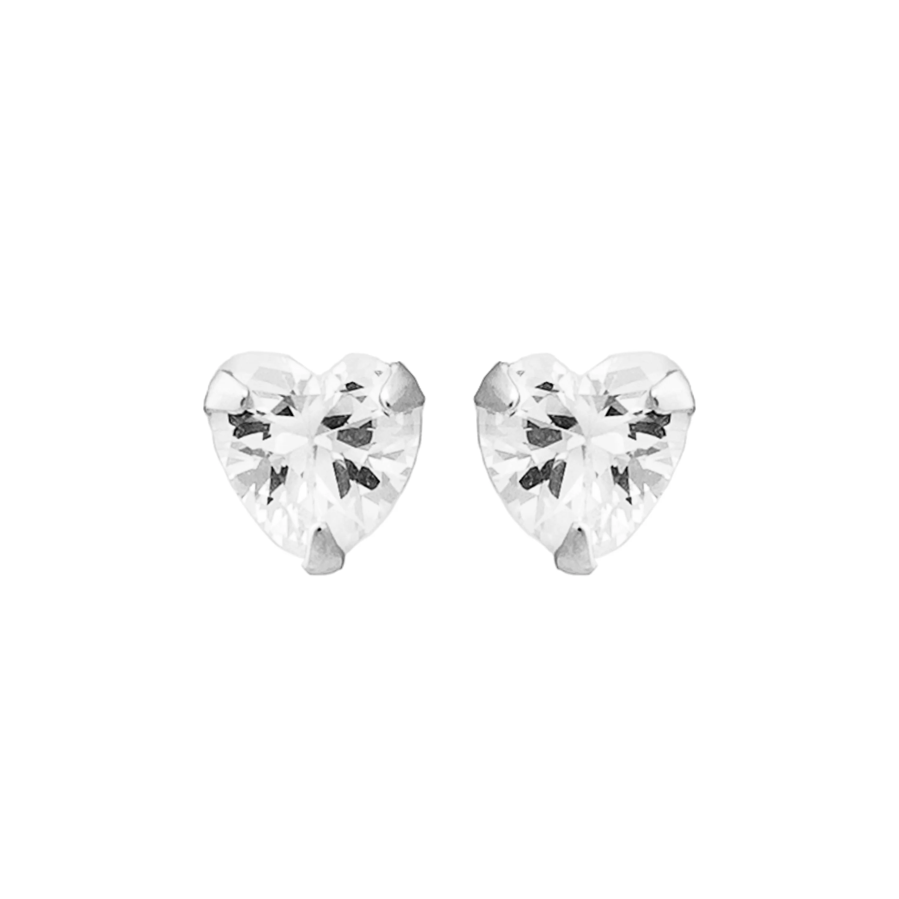 Pendientes de Plata de Ley 925 con Circonita Brillante acabados en rodio - Essential