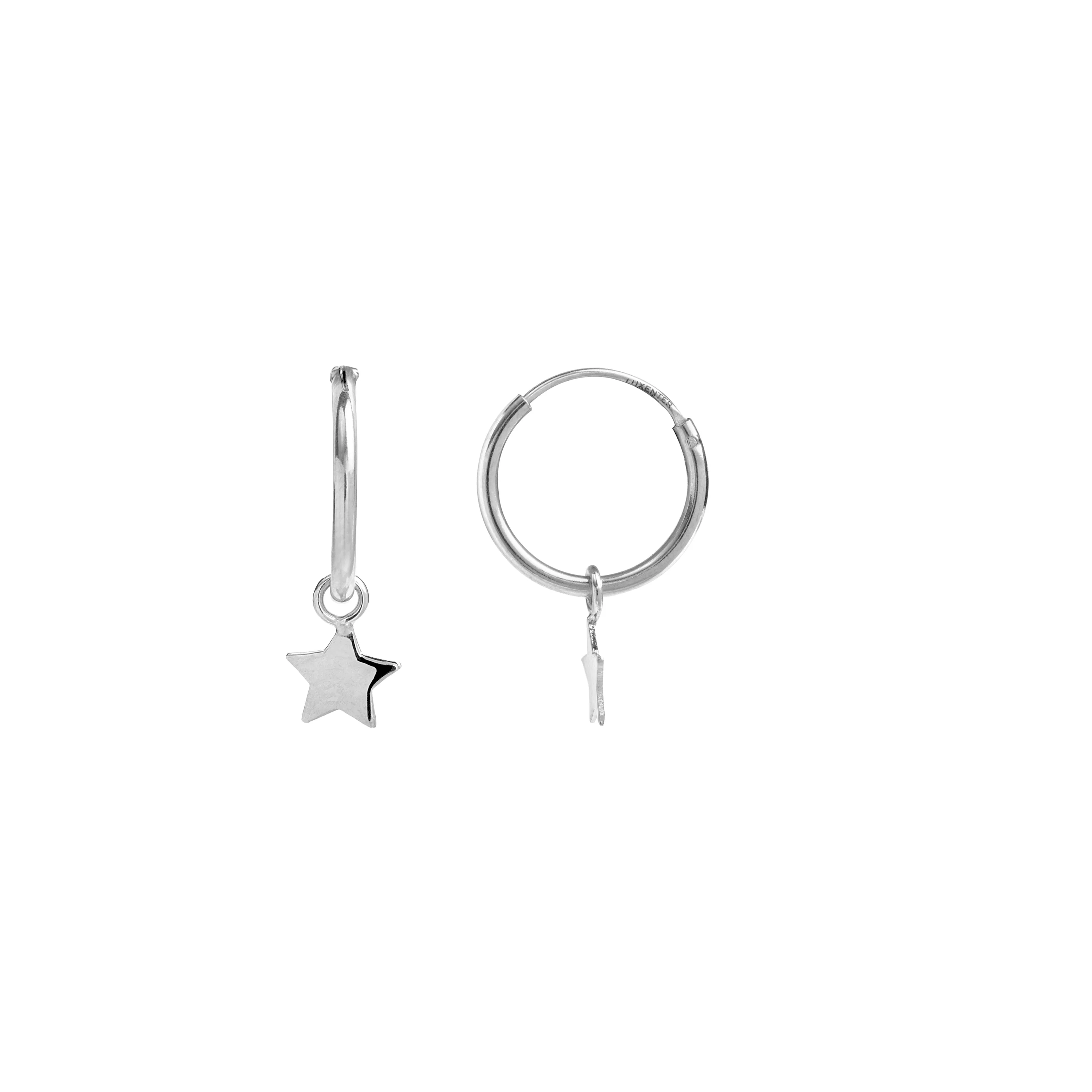 Pendientes de Plata de Ley 925 acabados en rodio - Essential