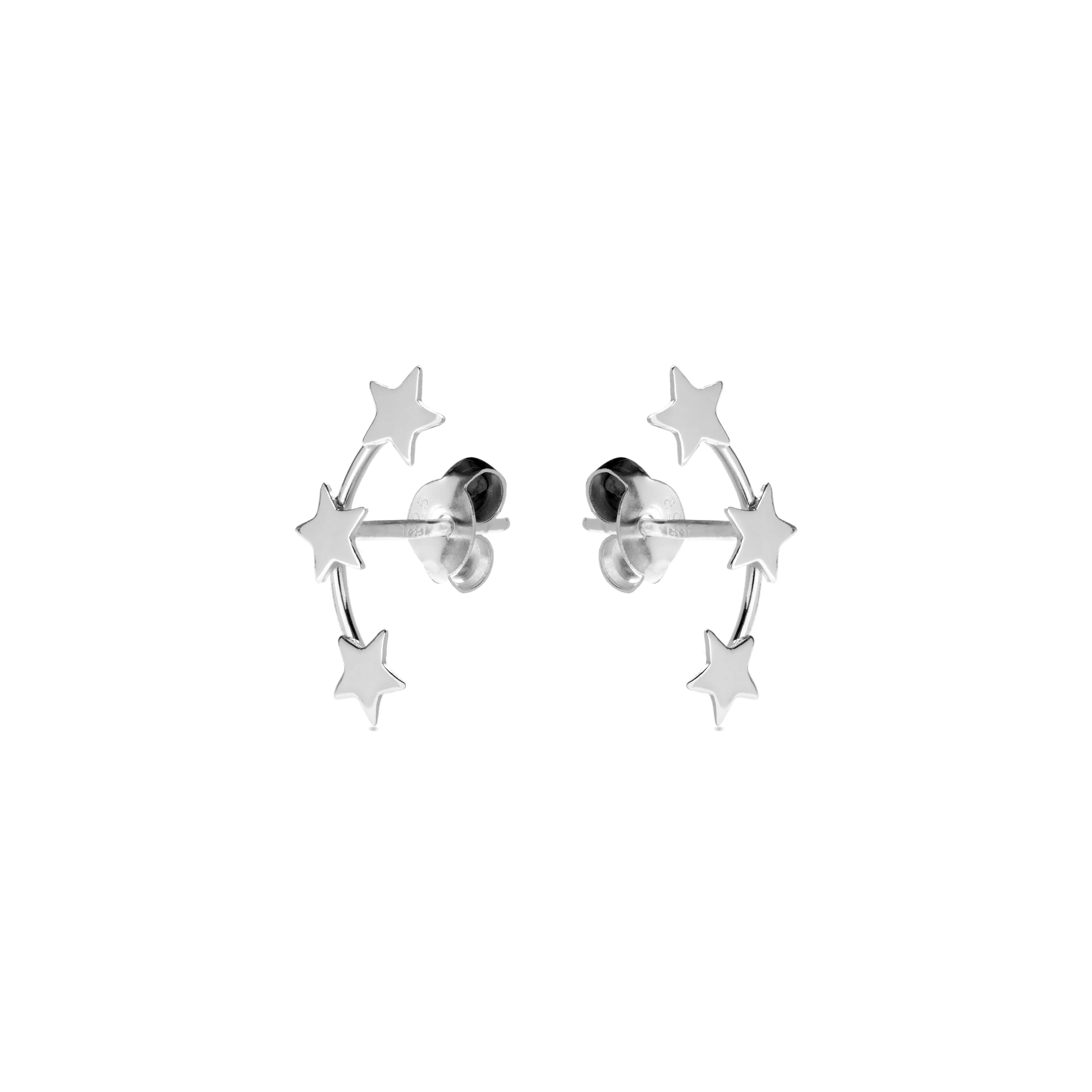 Pendientes de Plata de Ley 925 acabados en rodio - Essential - Image 3
