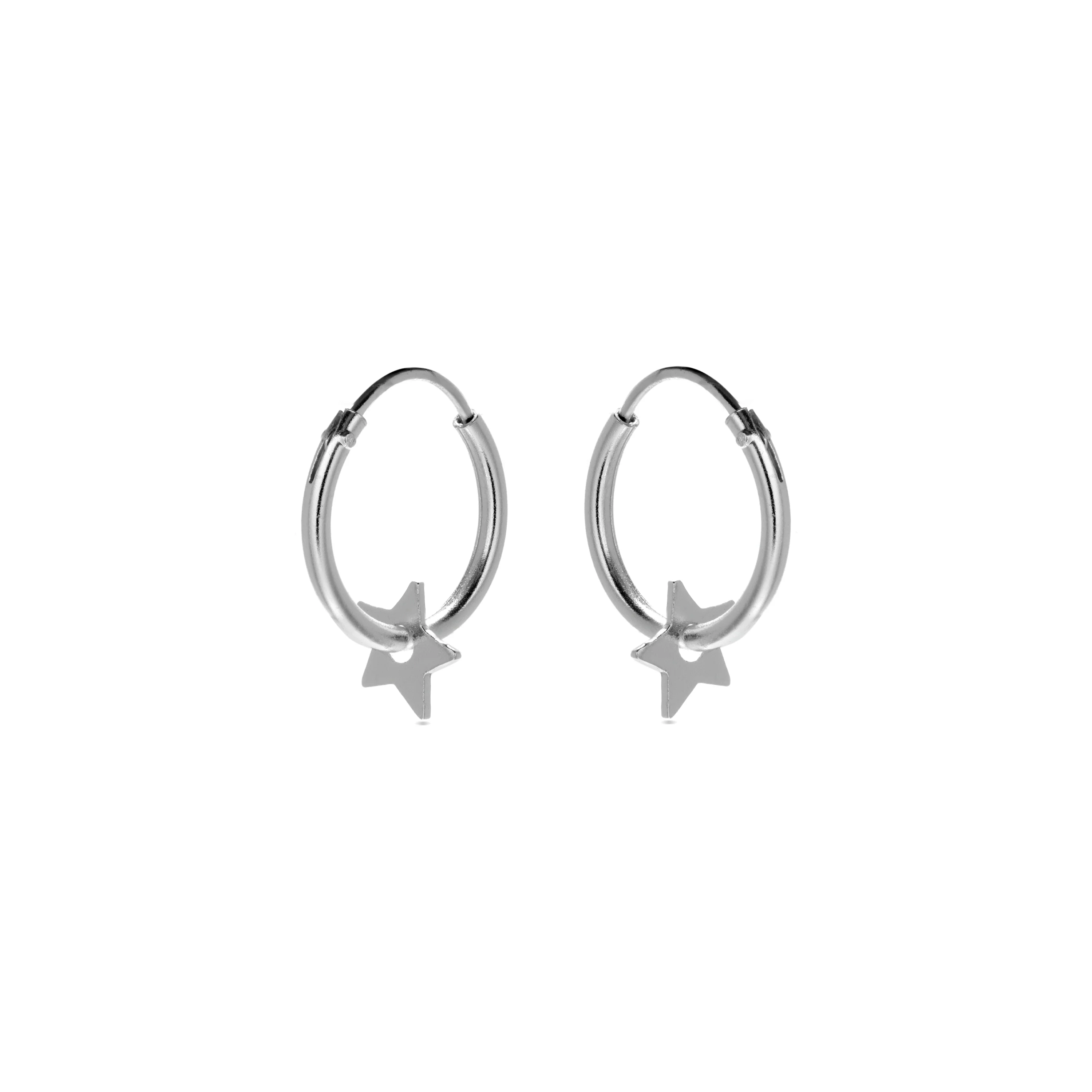 Pendientes de Plata de Ley 925 acabados en rodio - Essential - Image 3