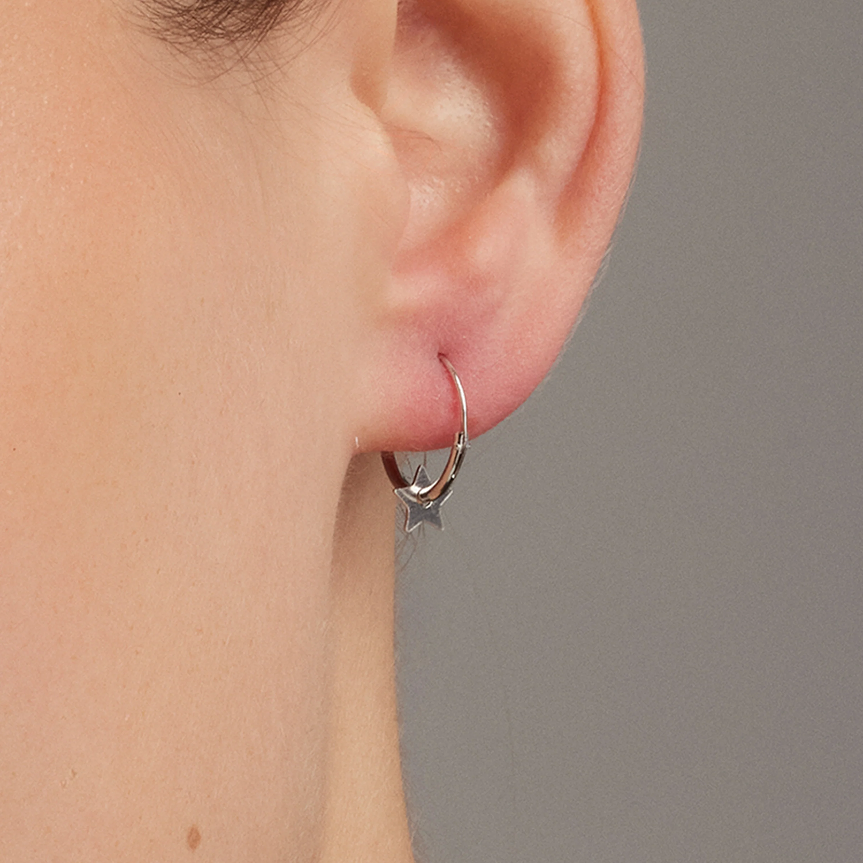 Pendientes de Plata de Ley 925 acabados en rodio - Essential - Image 4