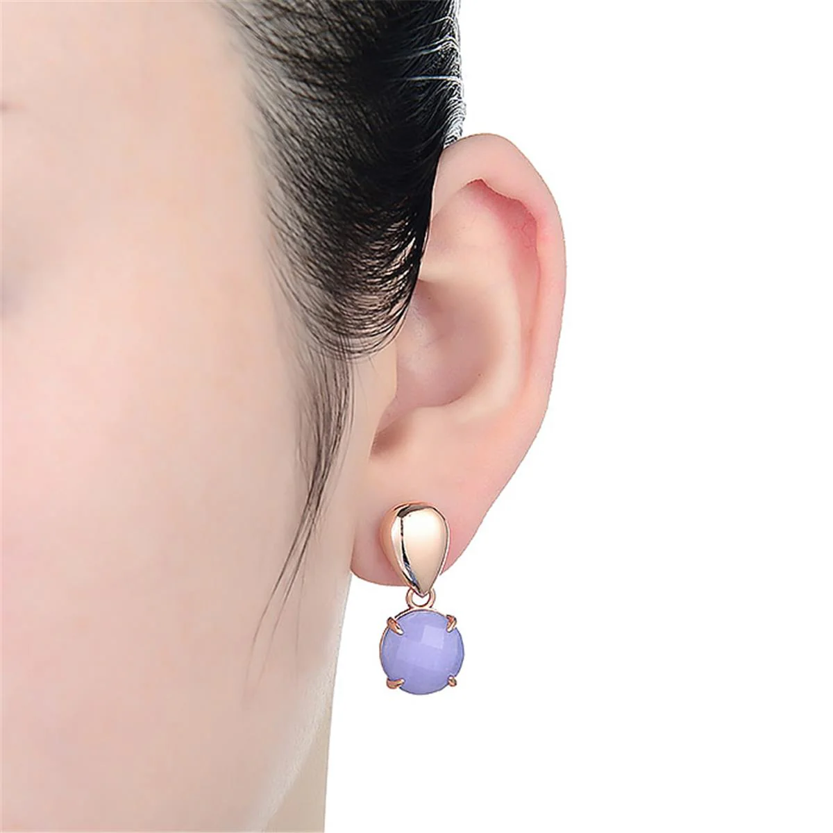 Pendientes Combinables Estis Plata - Estis MORADO - Image 2