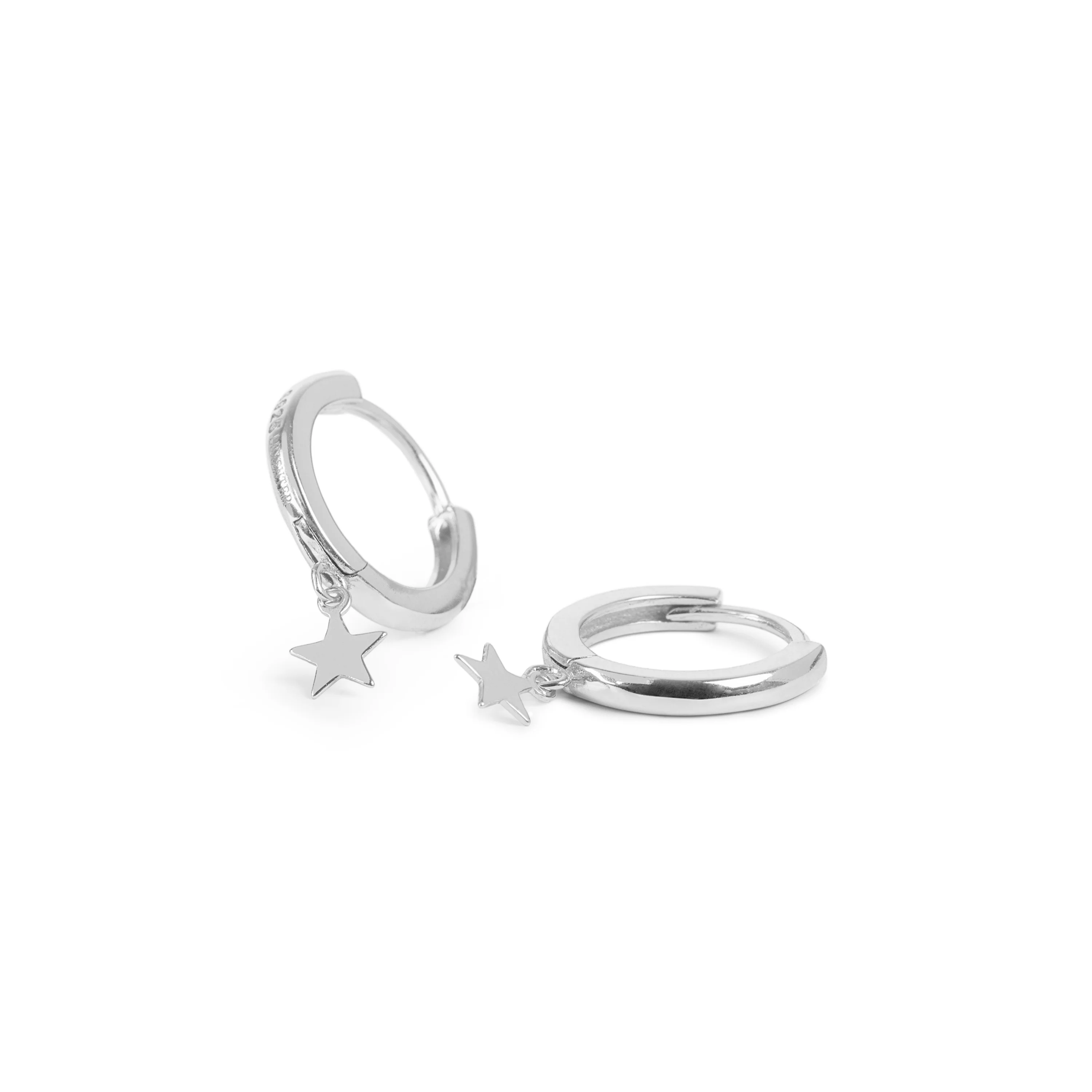 Pendientes de Plata de Ley 925 acabados en rodio - Estrella - Image 5