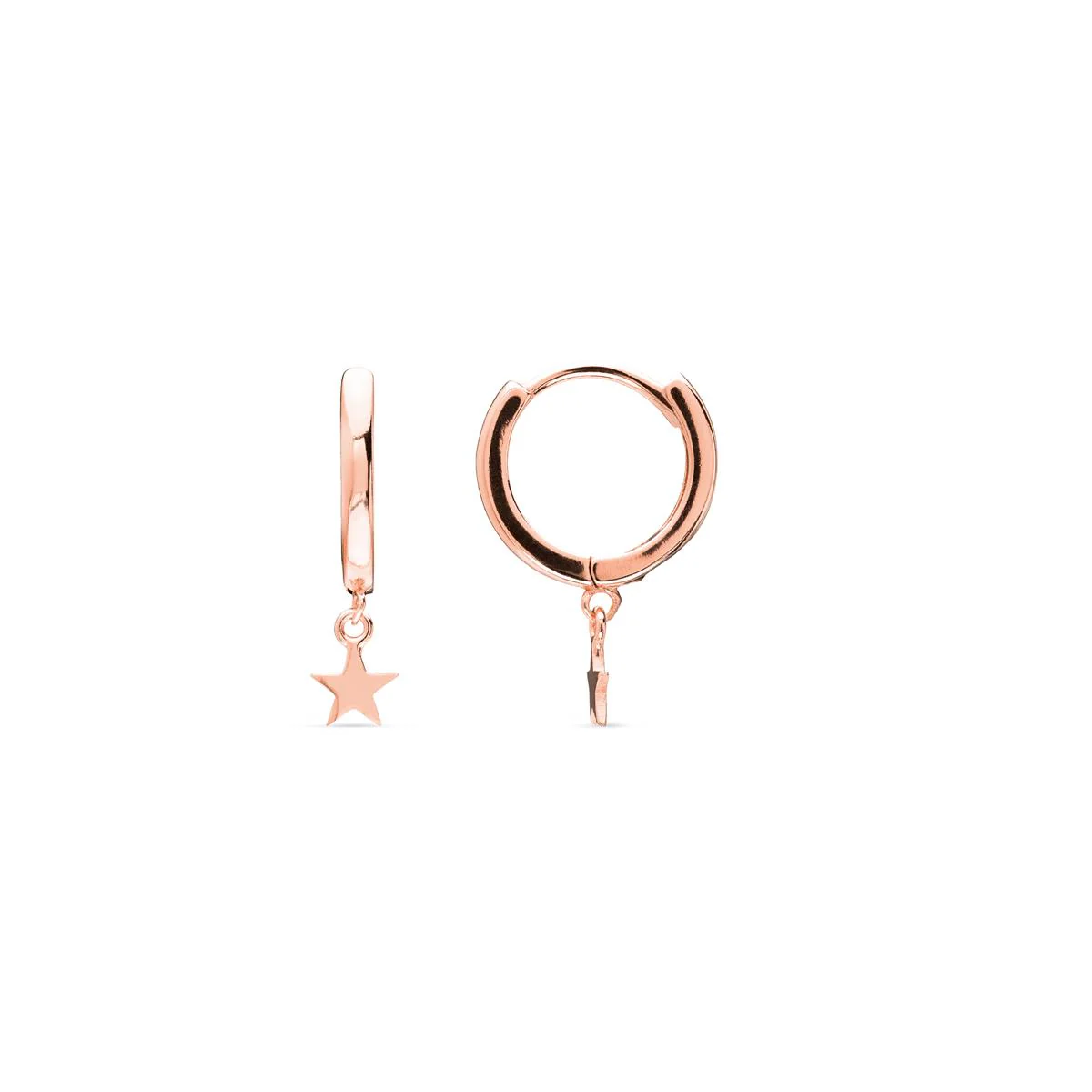 Pendientes Estrella Plata De Ley 925 - Estrella BLANCO