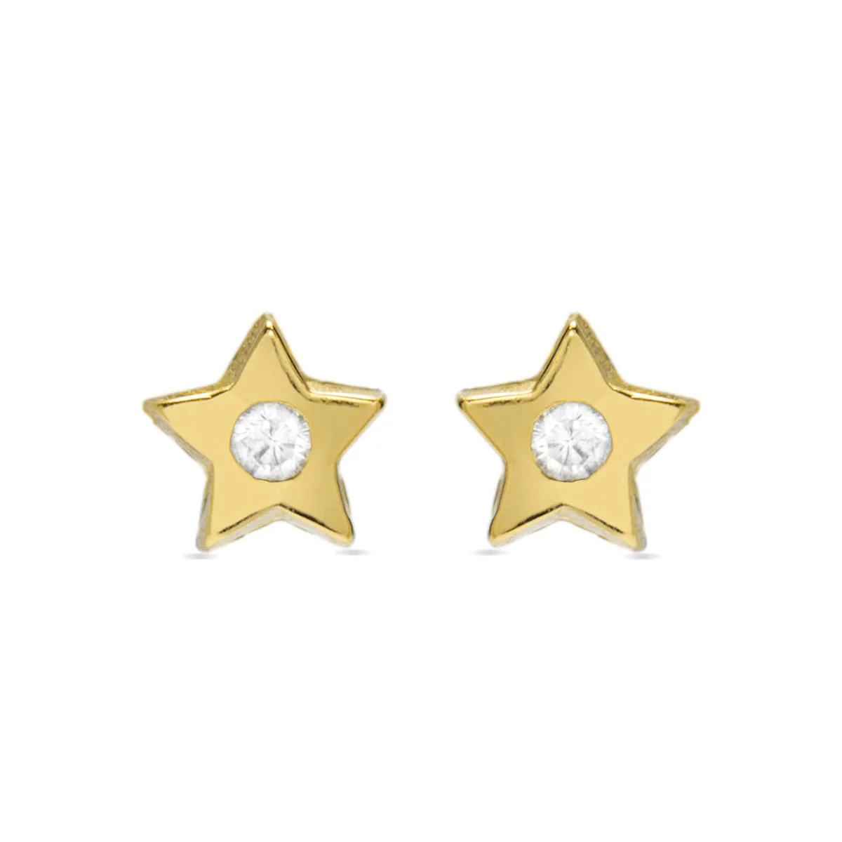 Pendientes Estrellita Plata De Ley 925 - Estrellita BLANCO