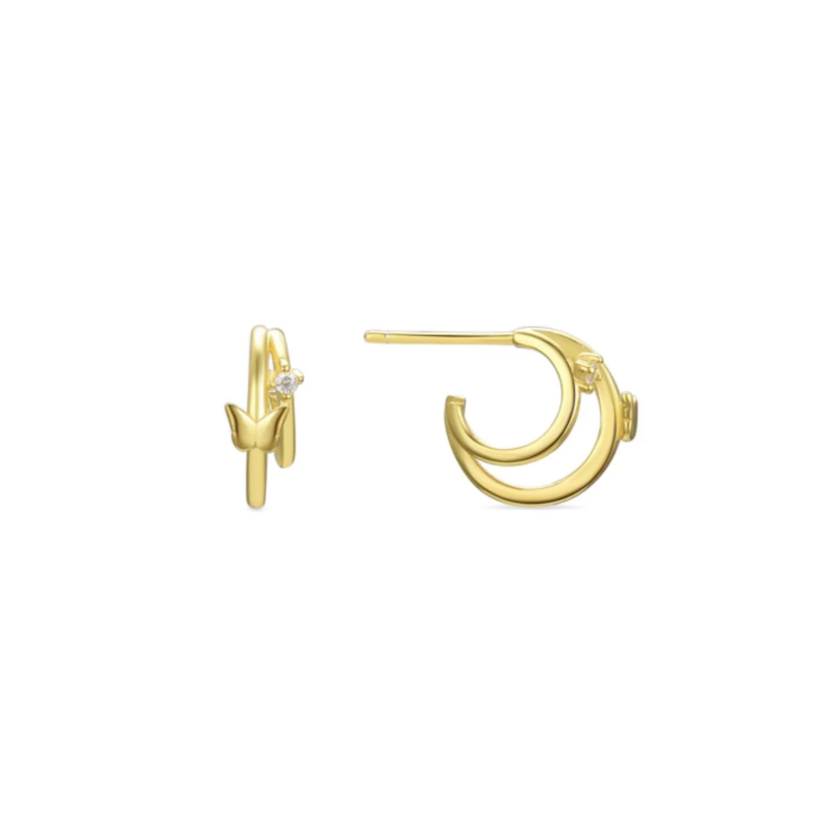 Pendientes Ethlos Plata De Ley 925 - Ethlos BLANCO