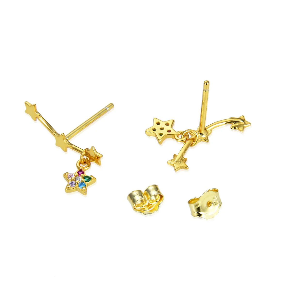 Pendientes Ettar Plata De Ley 925 - Ettar MULTICOLOR - Image 3