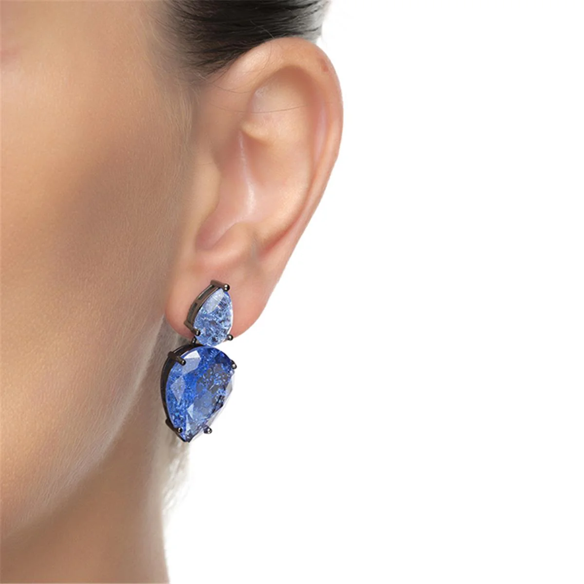 Pendientes Ever Plata De Ley 925 - Ever AZUL - Image 2