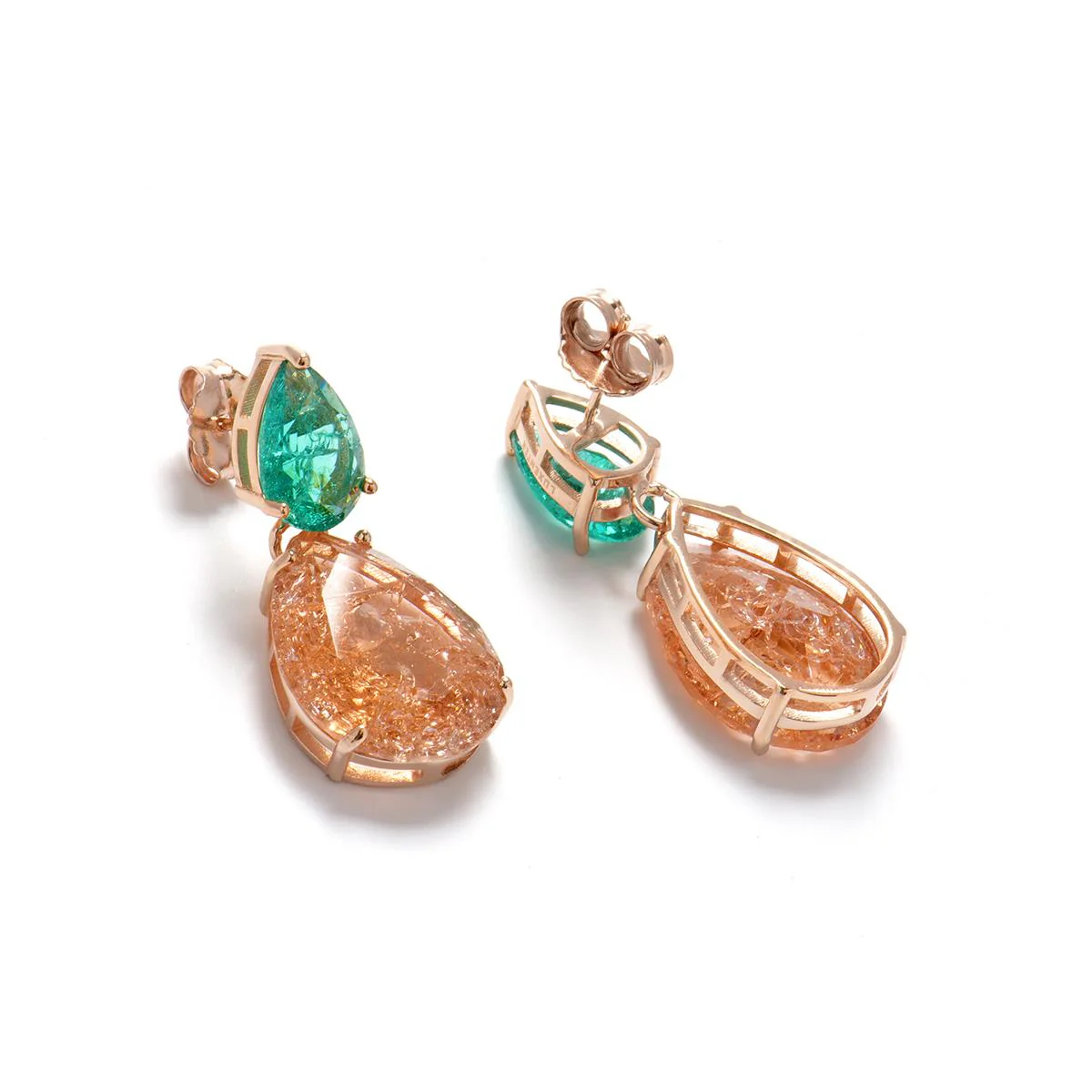 Pendientes Ever Plata De Ley 925 - Ever NARANJA - Image 3