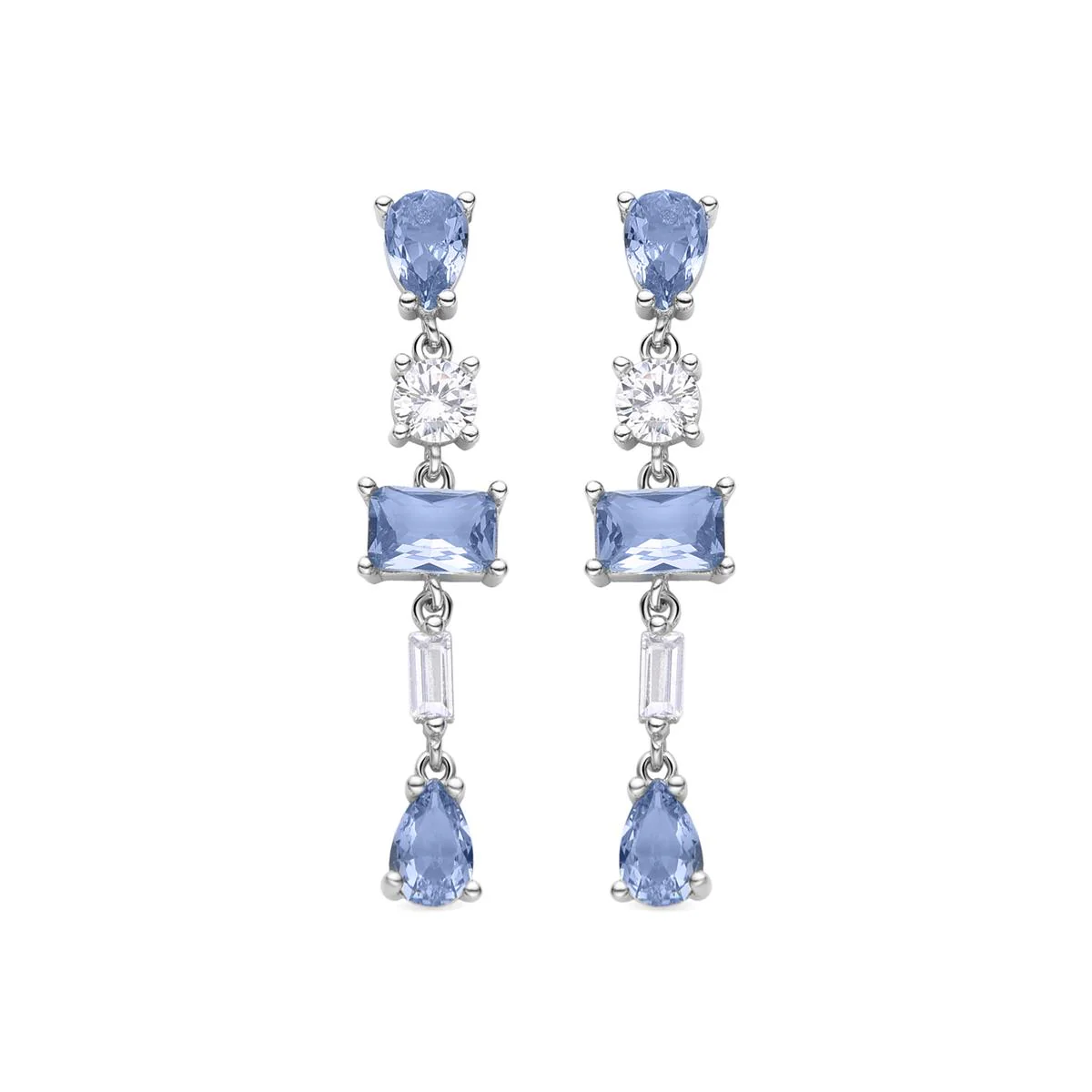 Pendientes Fallu Plata De Ley 925 - Fallu AZUL