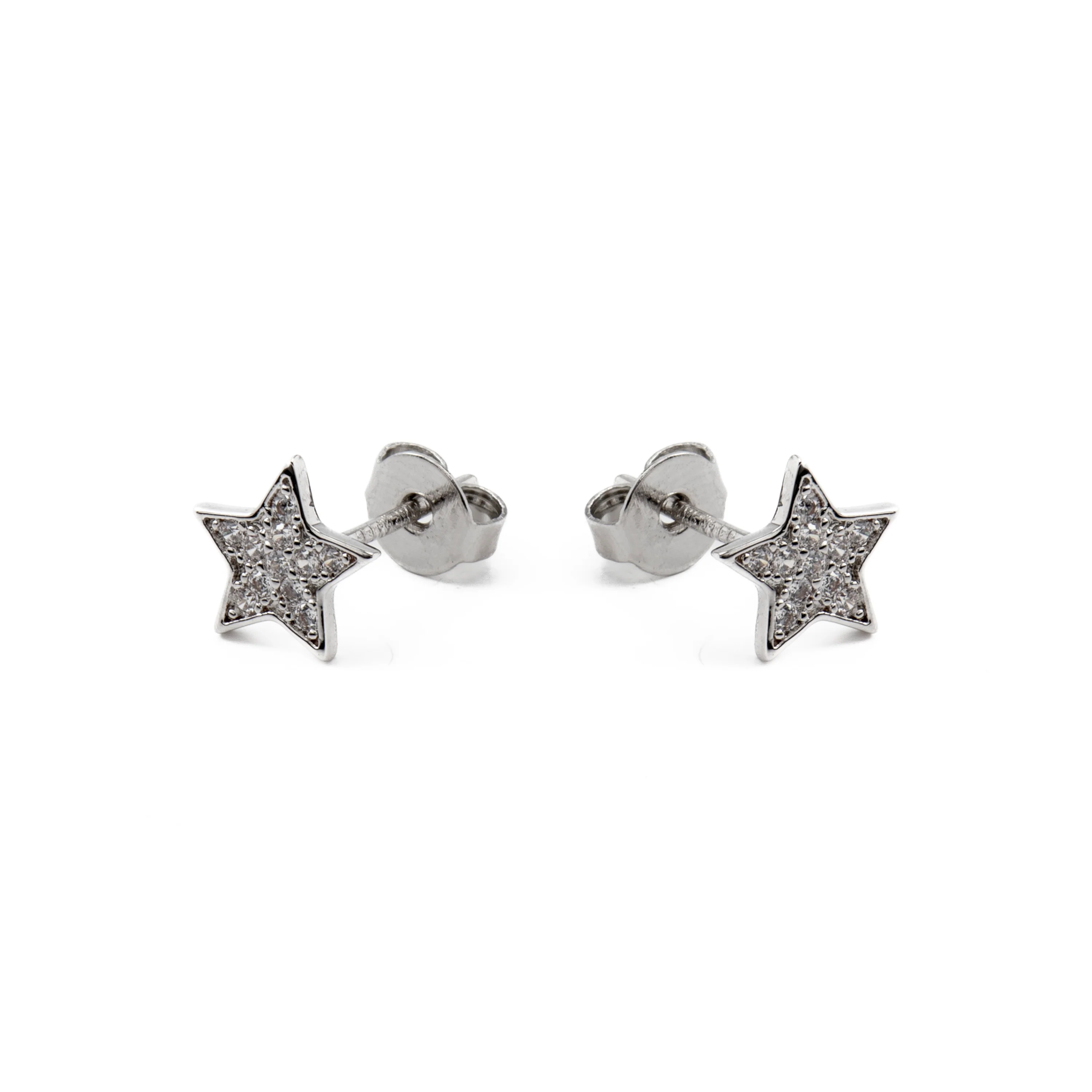 Pendientes de Circonita Brillante acabados en rodio - Fayu - Image 3