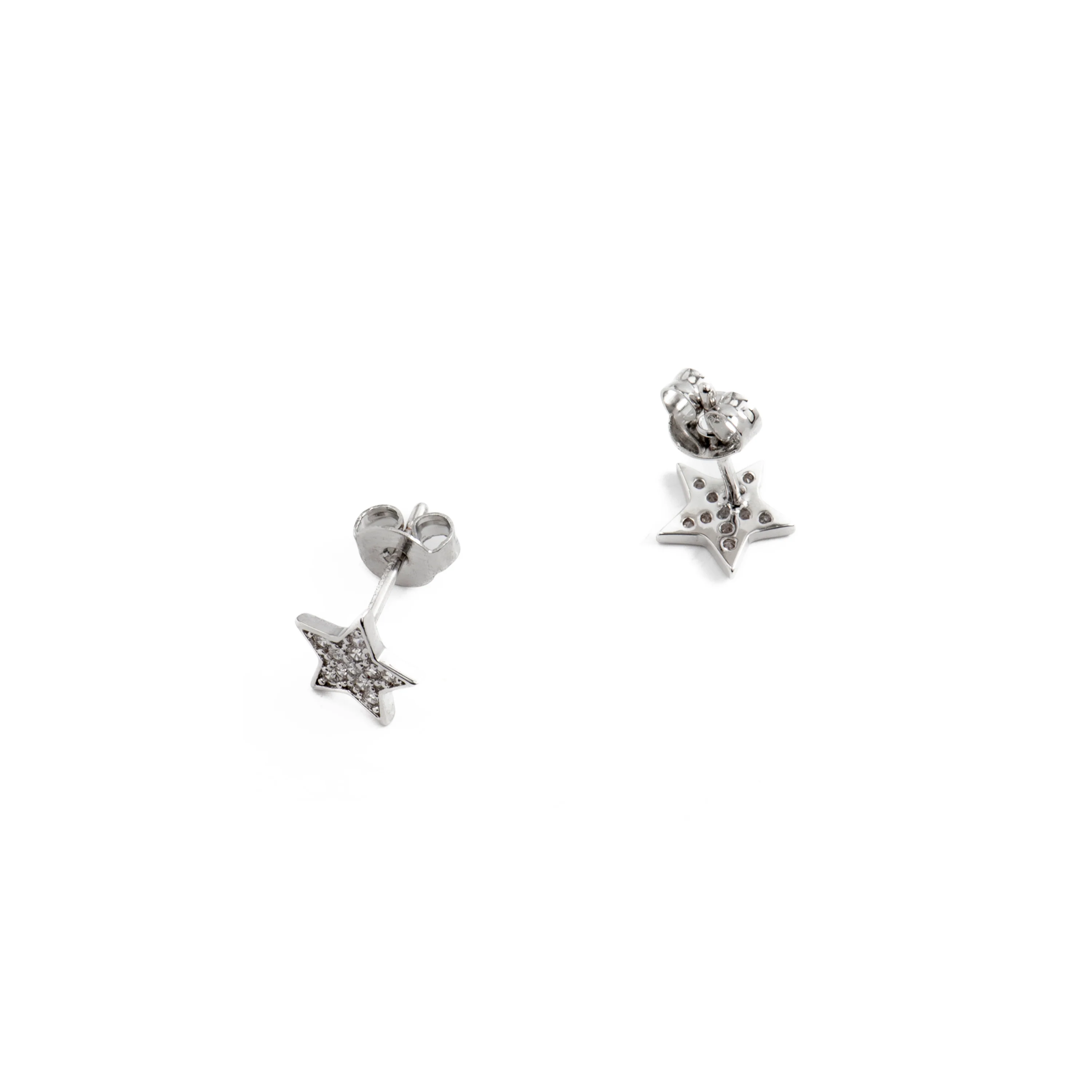 Pendientes de Circonita Brillante acabados en rodio - Fayu - Image 5