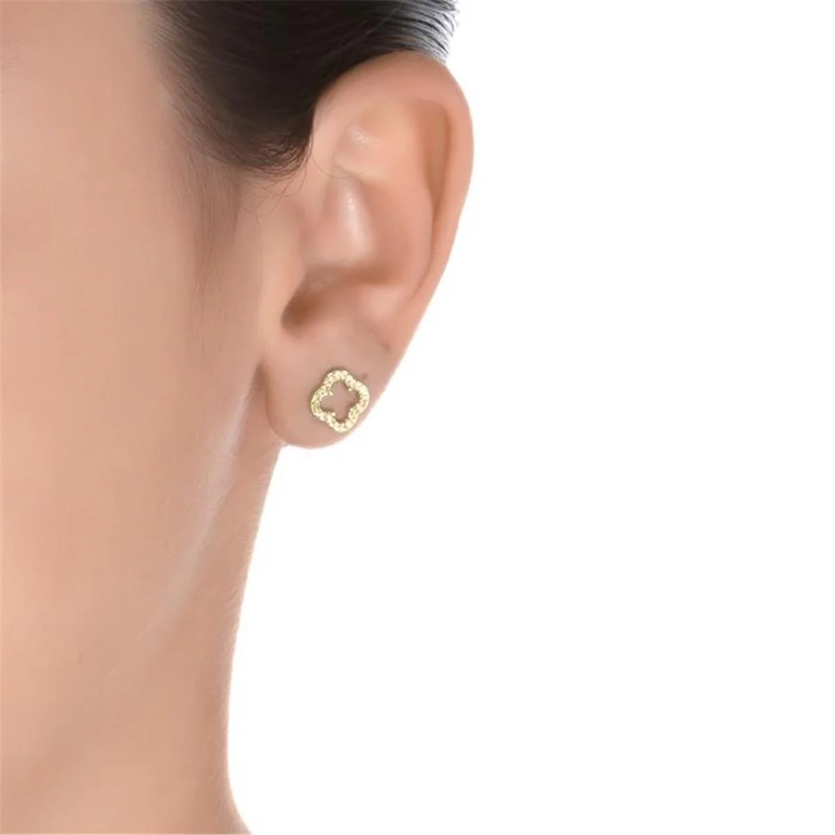 Pendientes Felicidad Plata De Ley 925 - Felicidad BLANCO - Image 2