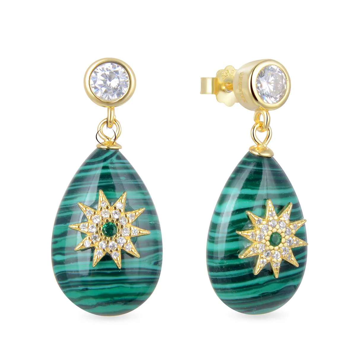 Pendientes Fersa Plata De Ley 925 - Fersa VERDE