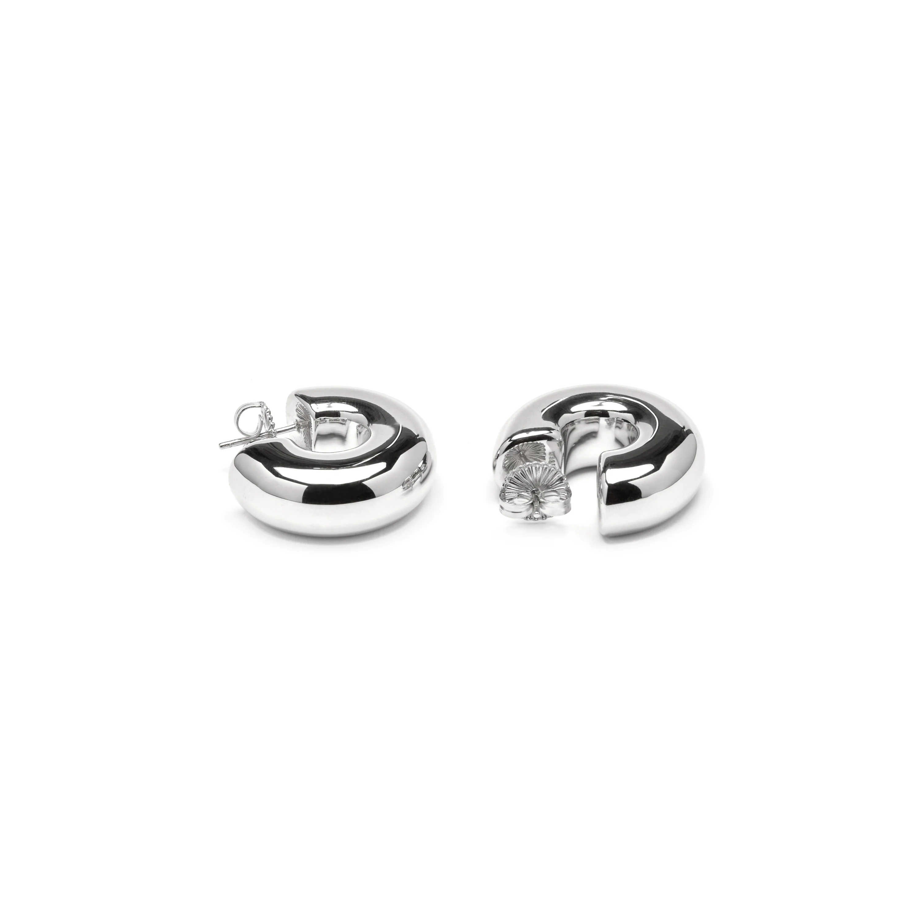 Pendientes de Plata de Ley 925 y  acabado rodio - Fike - Image 5