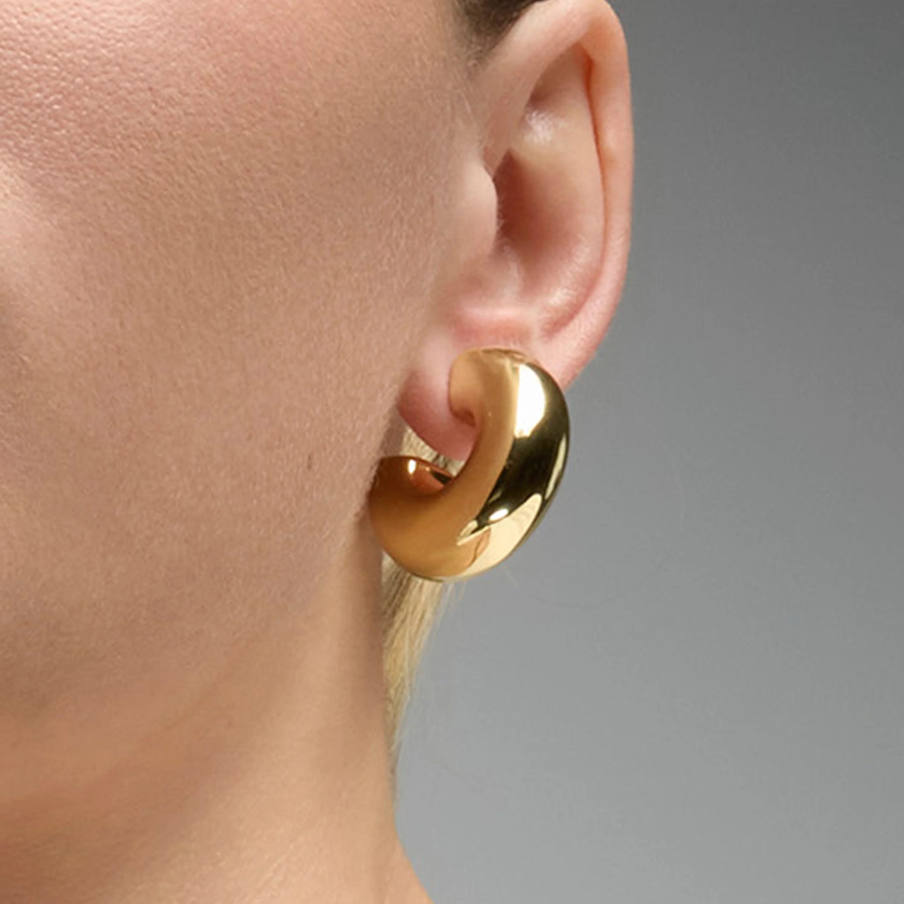 Pendientes de Plata de Ley 925 y acabado oro amarillo de 18k - Fike - Image 4