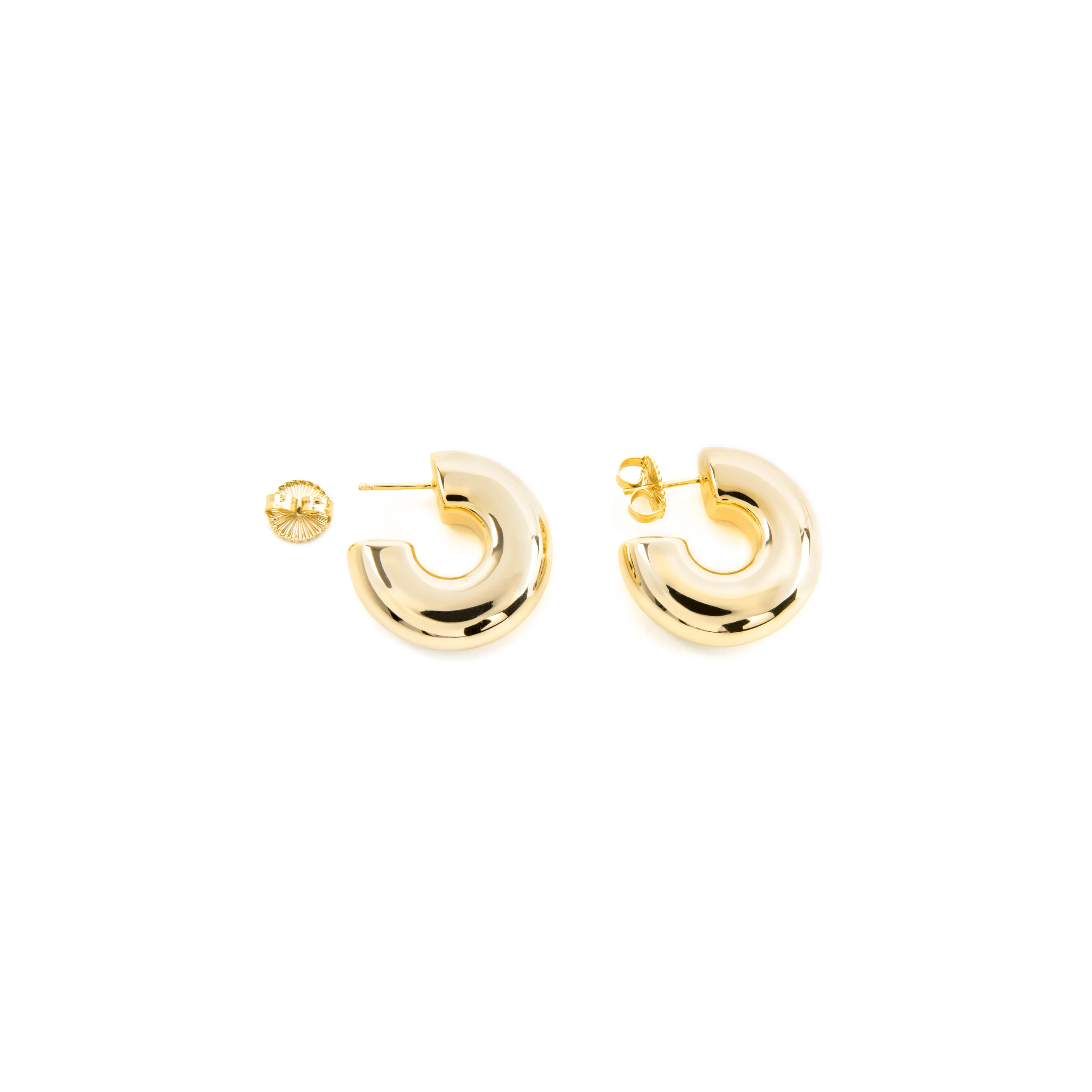 Pendientes de Plata de Ley 925 y acabado oro amarillo de 18k - Fike - Image 5
