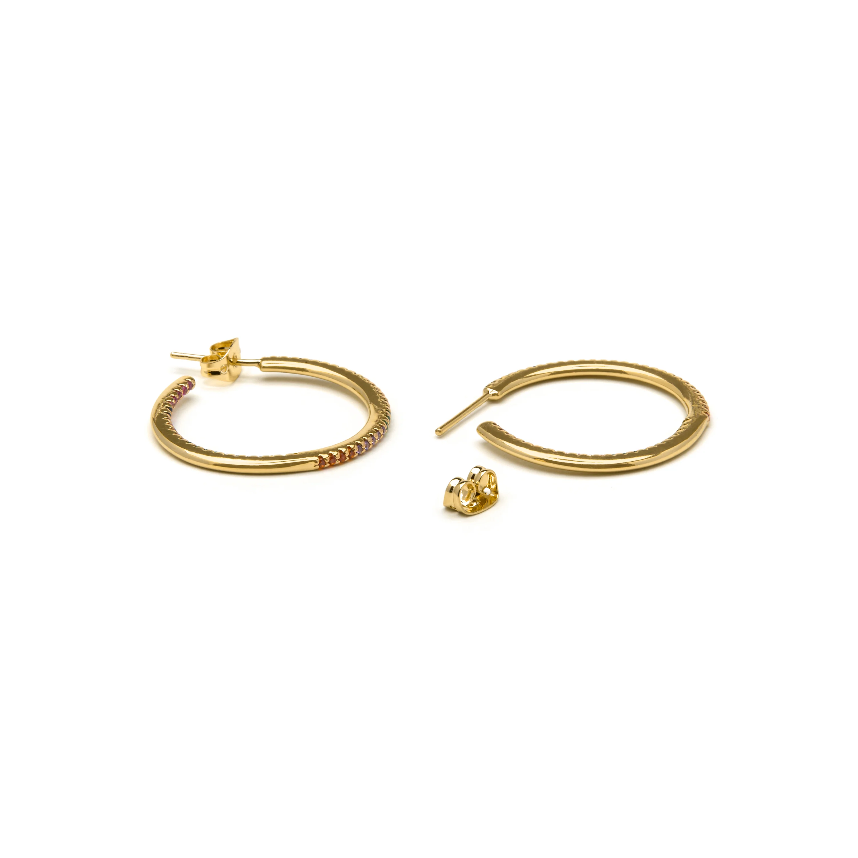 Pendientes con Circonita Brillante acabado oro 18k - Firmou - Image 5