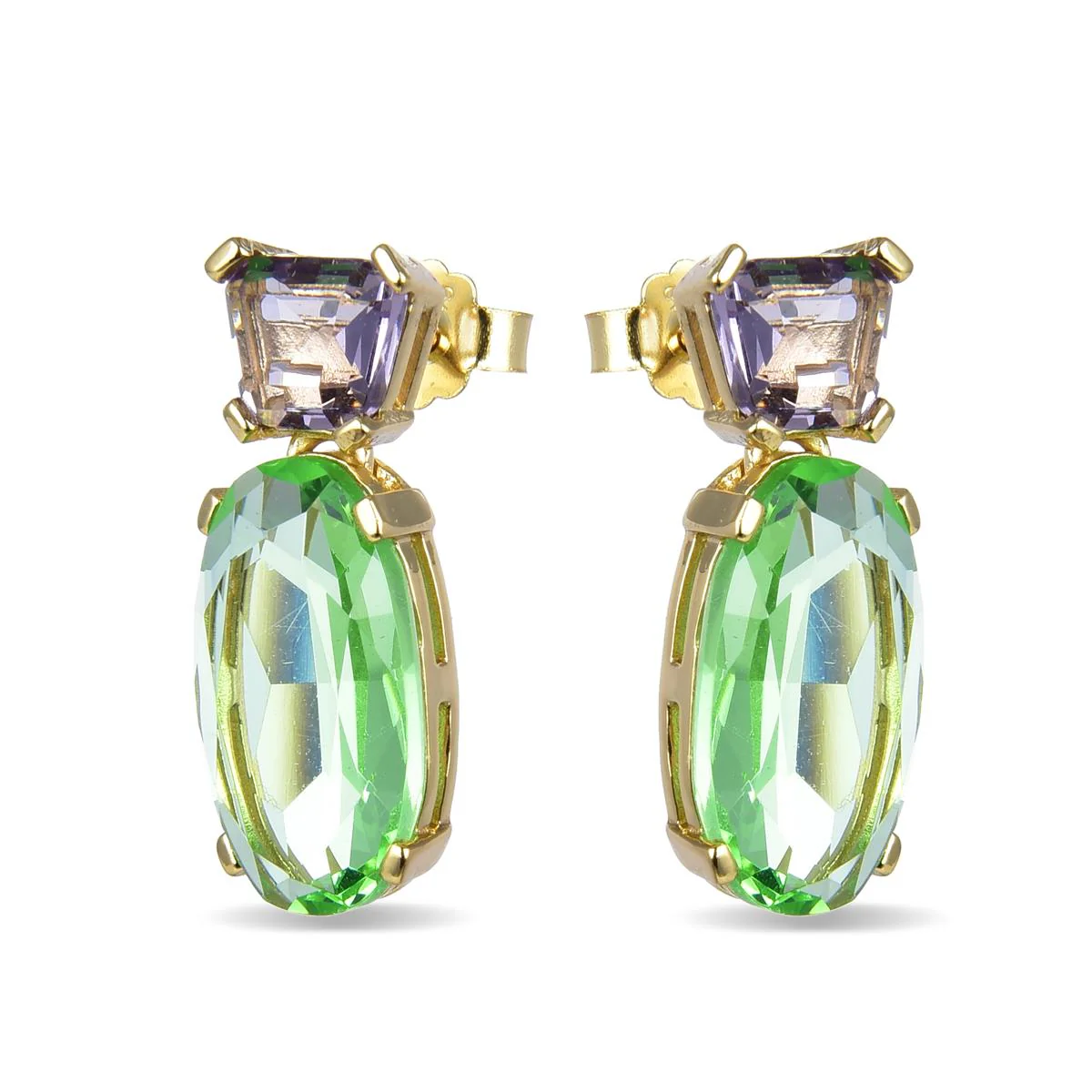 Pendientes Fizha Plata De Ley 925 - Fizha VERDE - Image 2
