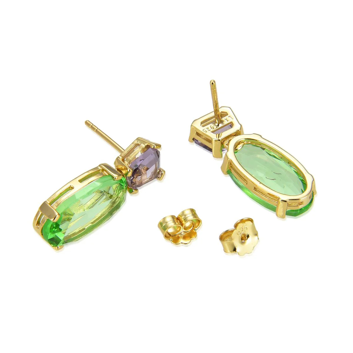 Pendientes Fizha Plata De Ley 925 - Fizha VERDE - Image 3