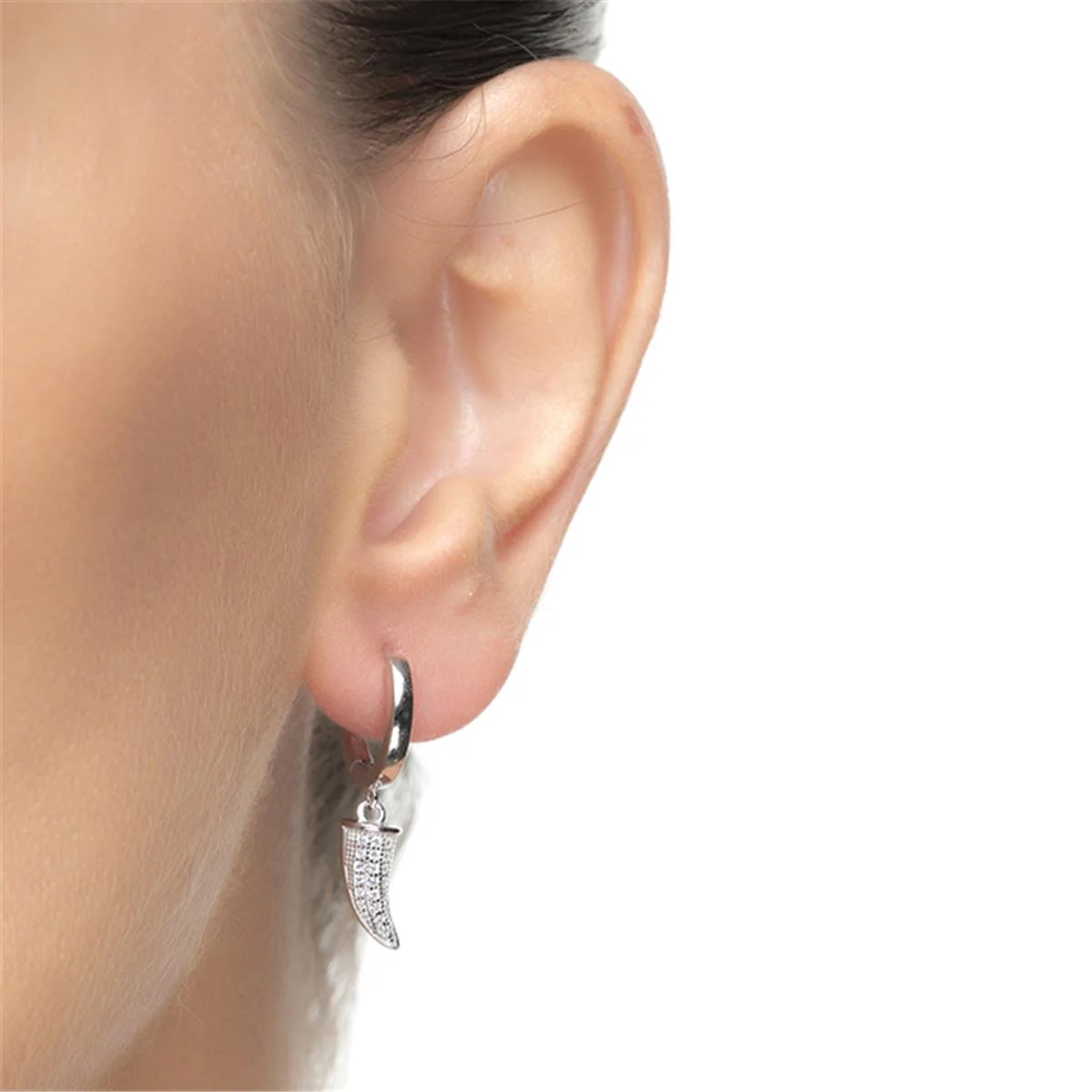 Pendientes Fledferd Plata De Ley 925 - Fledferd BLANCO - Image 2