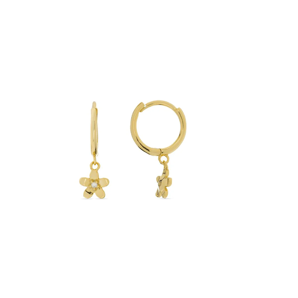 Pendientes Flor Plata de Ley 925 - Flor BLANCO