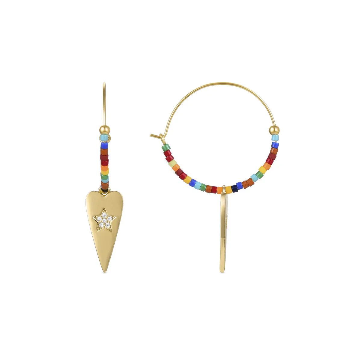 Pendientes Forap Plata De Ley 925 - Forap MULTICOLOR