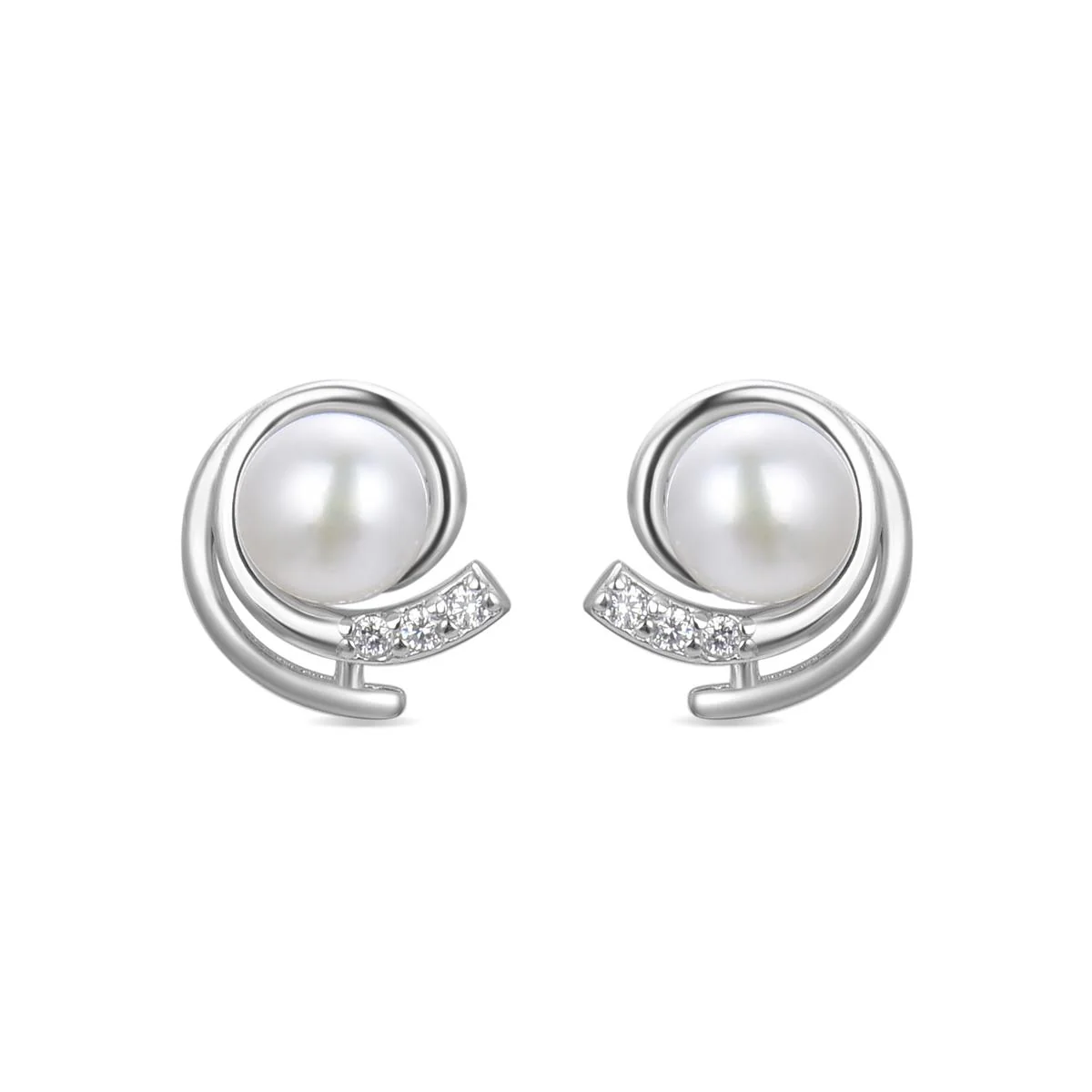Pendientes Frost Plata De Ley 925 - Frost BLANCO