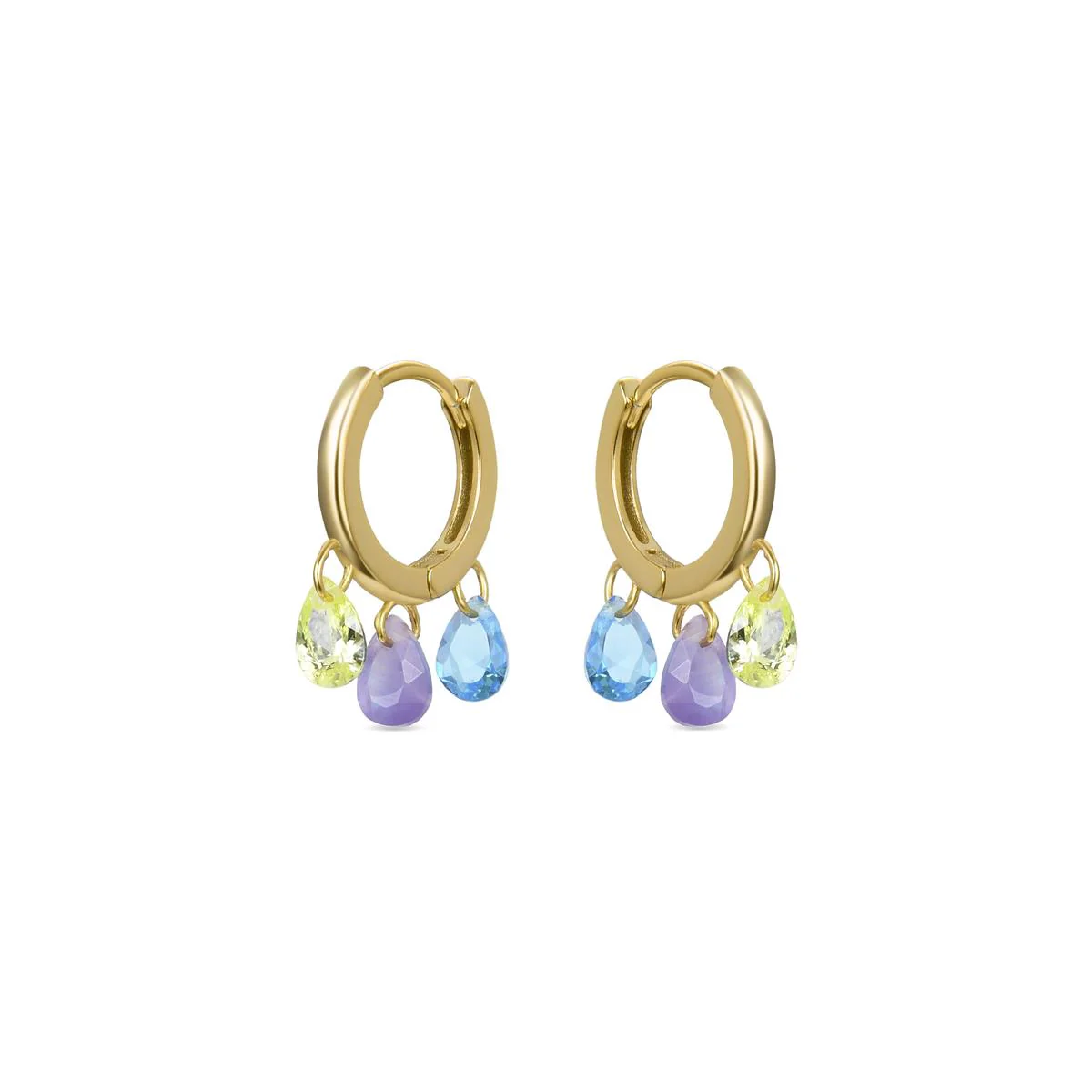 Pendientes Fury Plata De Ley 925 - Fury MULTICOLOR - Image 2