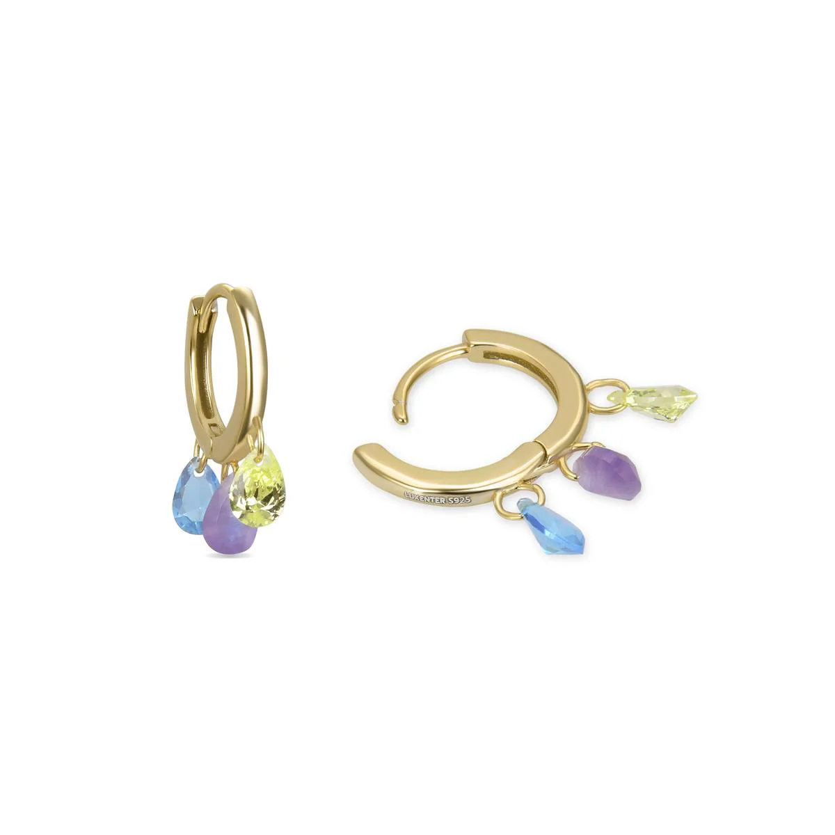 Pendientes Fury Plata De Ley 925 - Fury MULTICOLOR - Image 3
