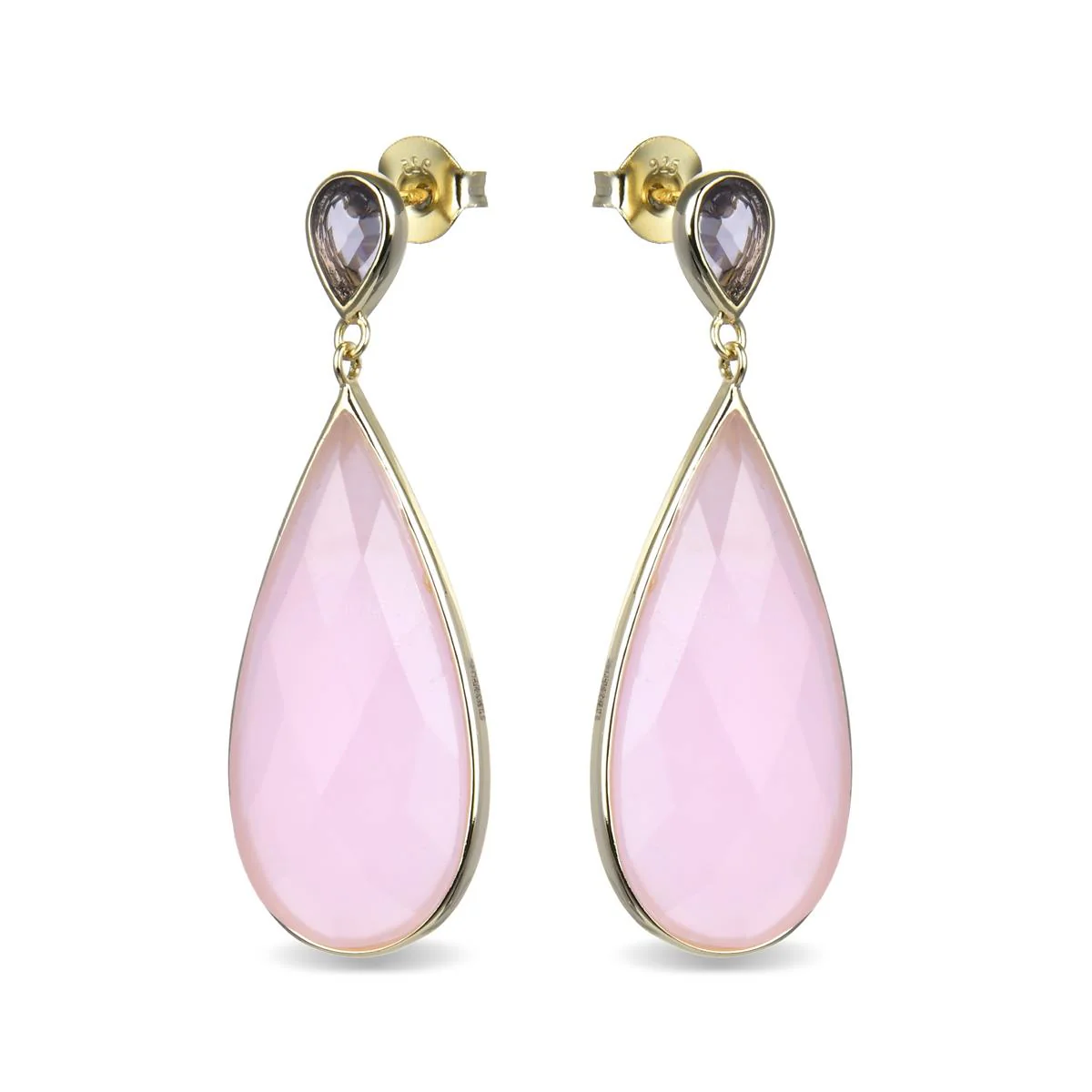 Pendientes Gabar Plata De Ley 925 - Gabar ROSA - Image 2