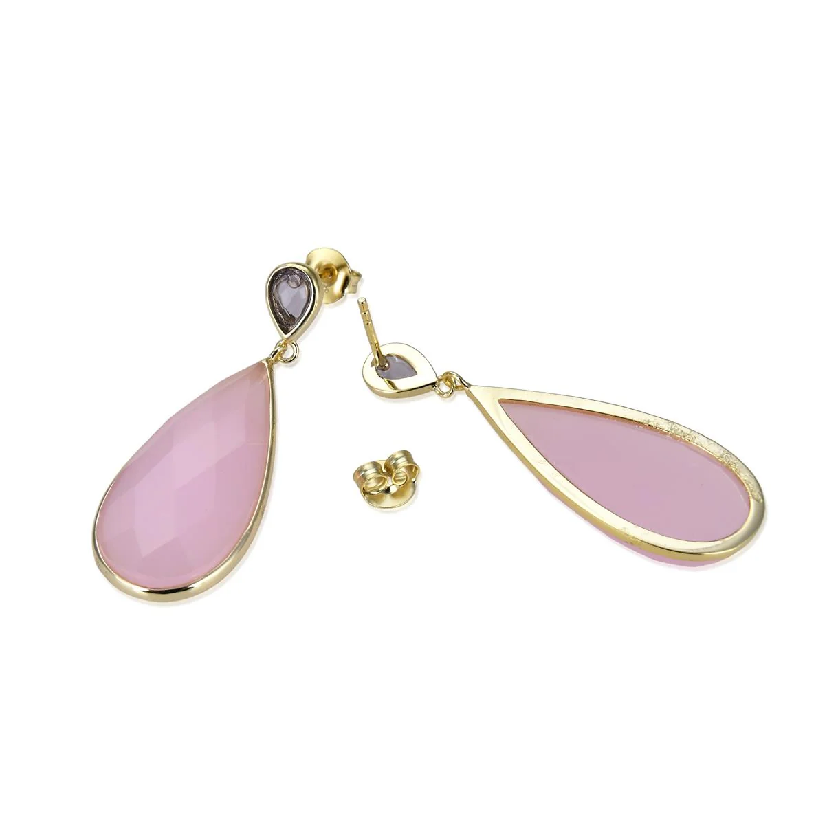 Pendientes Gabar Plata De Ley 925 - Gabar ROSA - Image 3