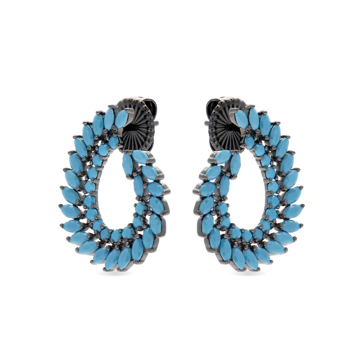 Pendientes Gabek Plata De Ley 925 - Gabek AZUL - Image 2