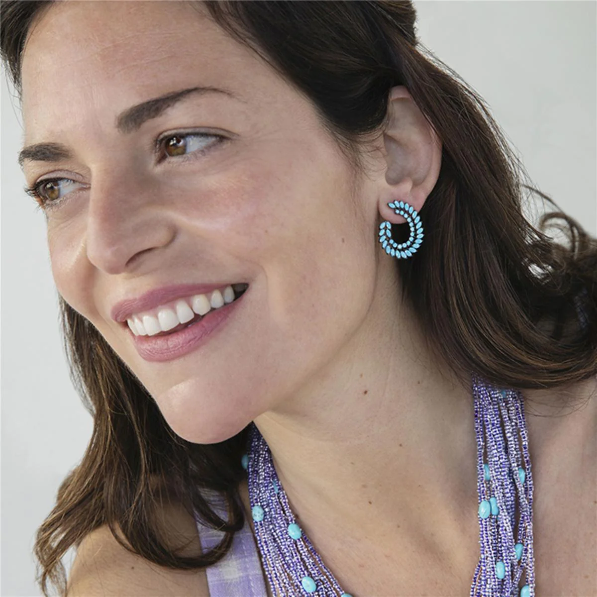 Pendientes Gabek Plata De Ley 925 - Gabek AZUL - Image 4