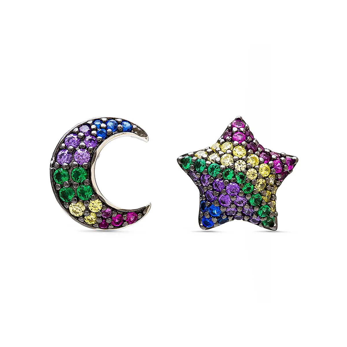 Pendientes Gardja Plata De Ley 925 - Gardja MULTICOLOR