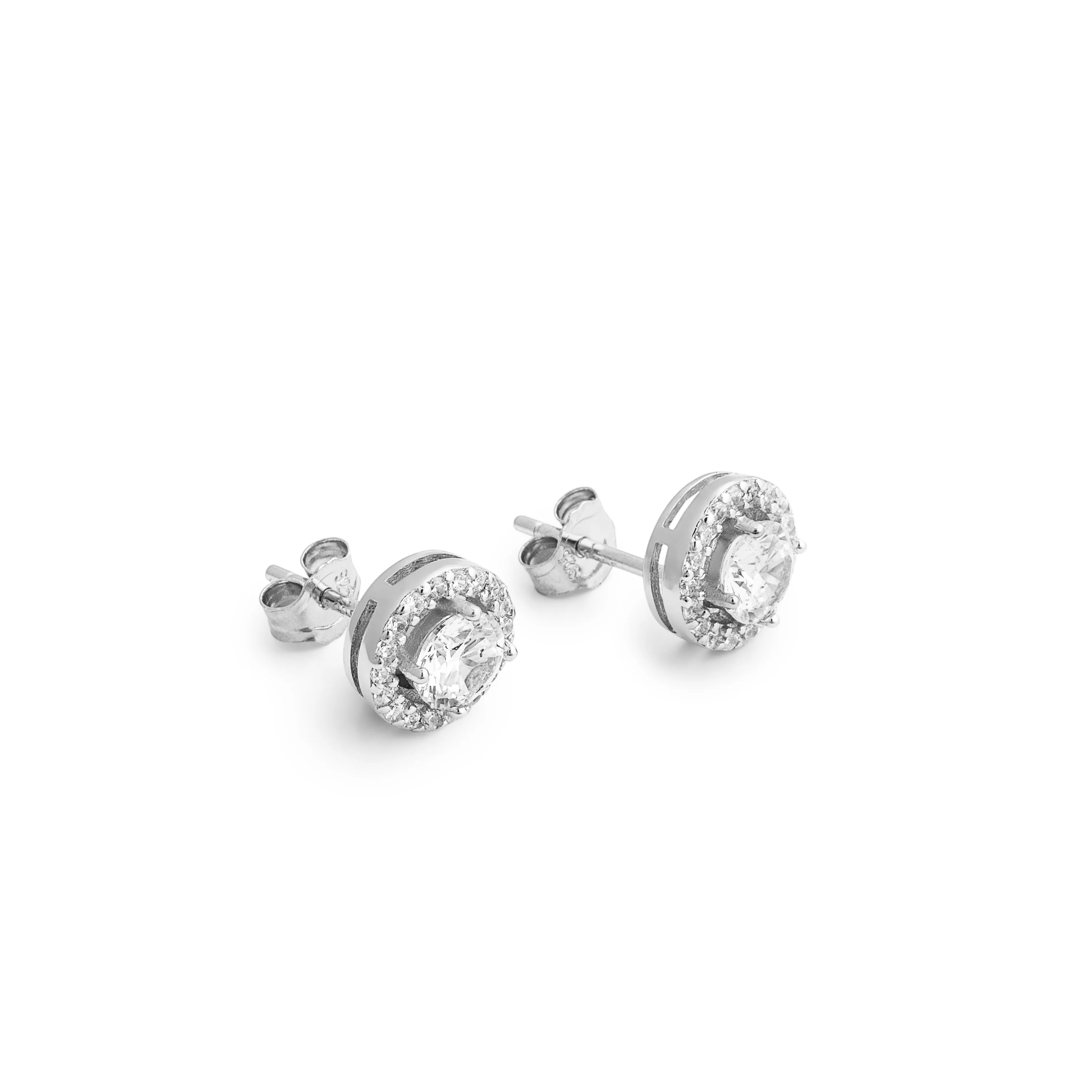 Pendientes de Plata de Ley 925 con Circonita Brillante acabados en rodio - Gema De Leyenda - Image 5