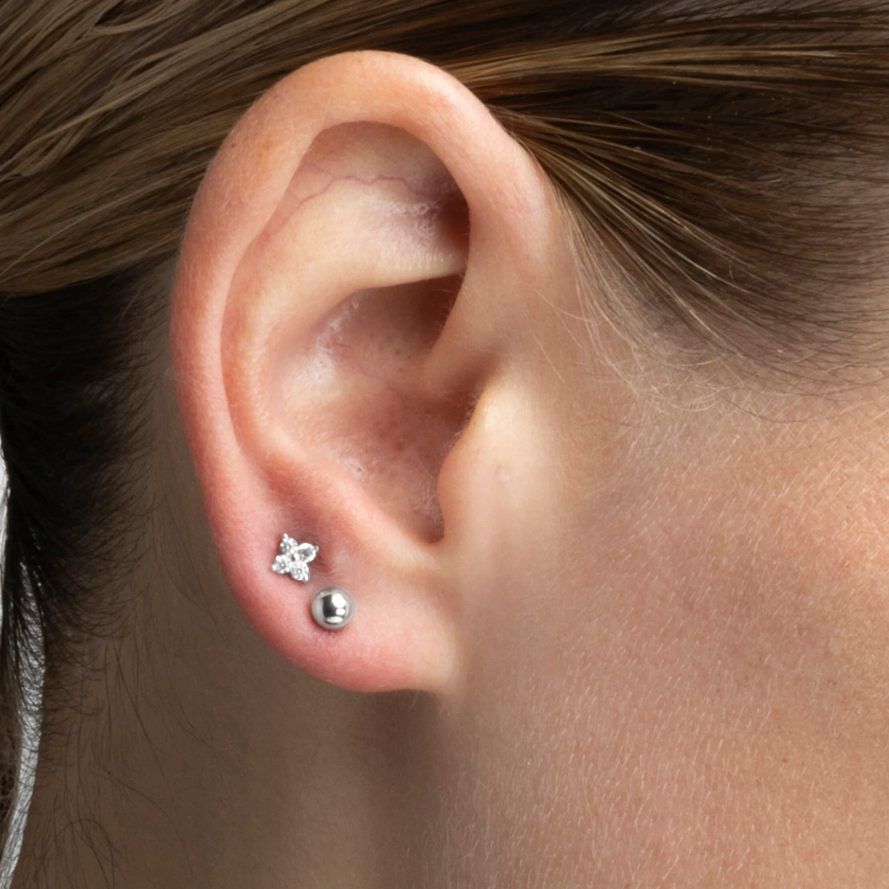 Pendientes acabado plata - Gnis - Image 3