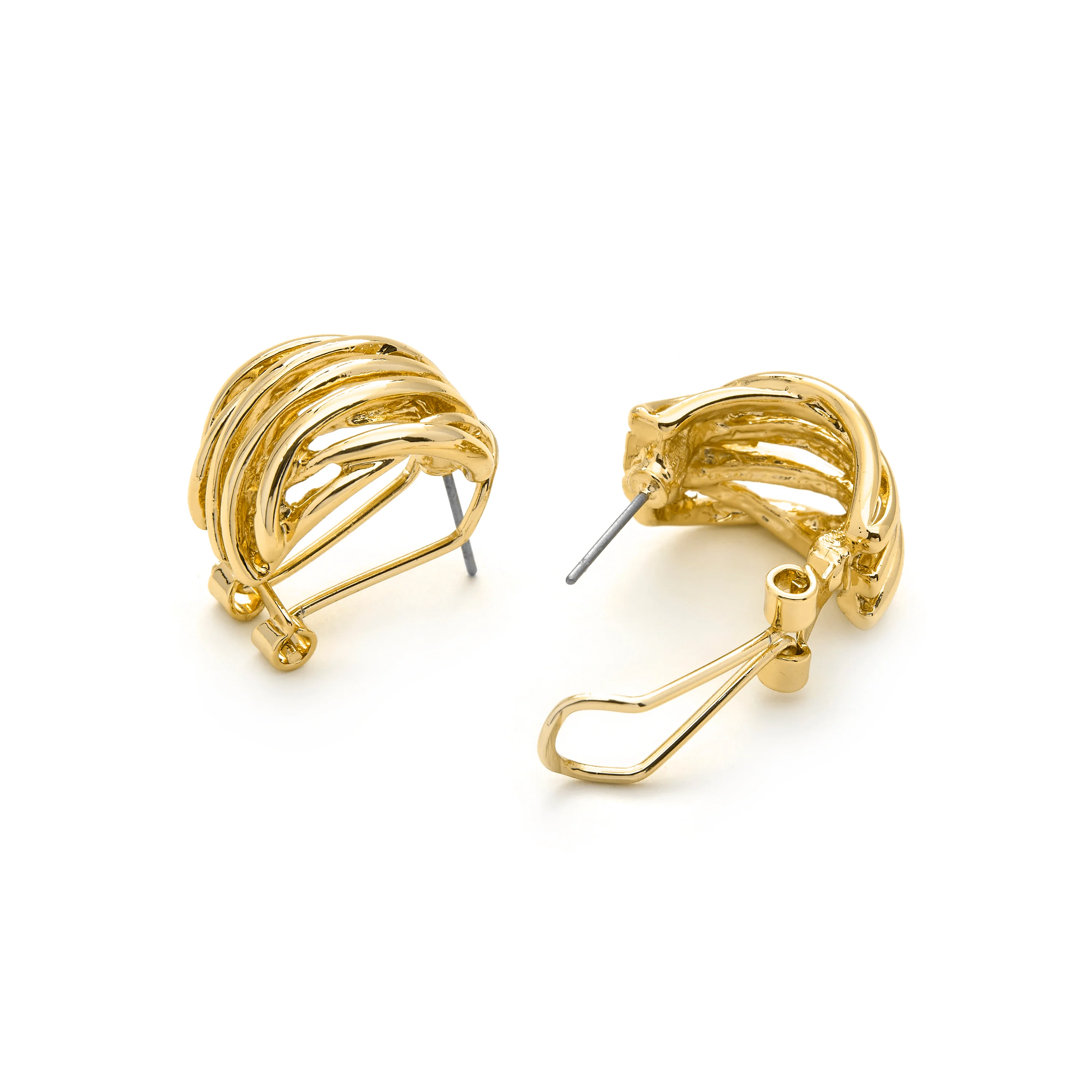 Pendientes acabados en oro amarillo 18K - Goga - Image 5