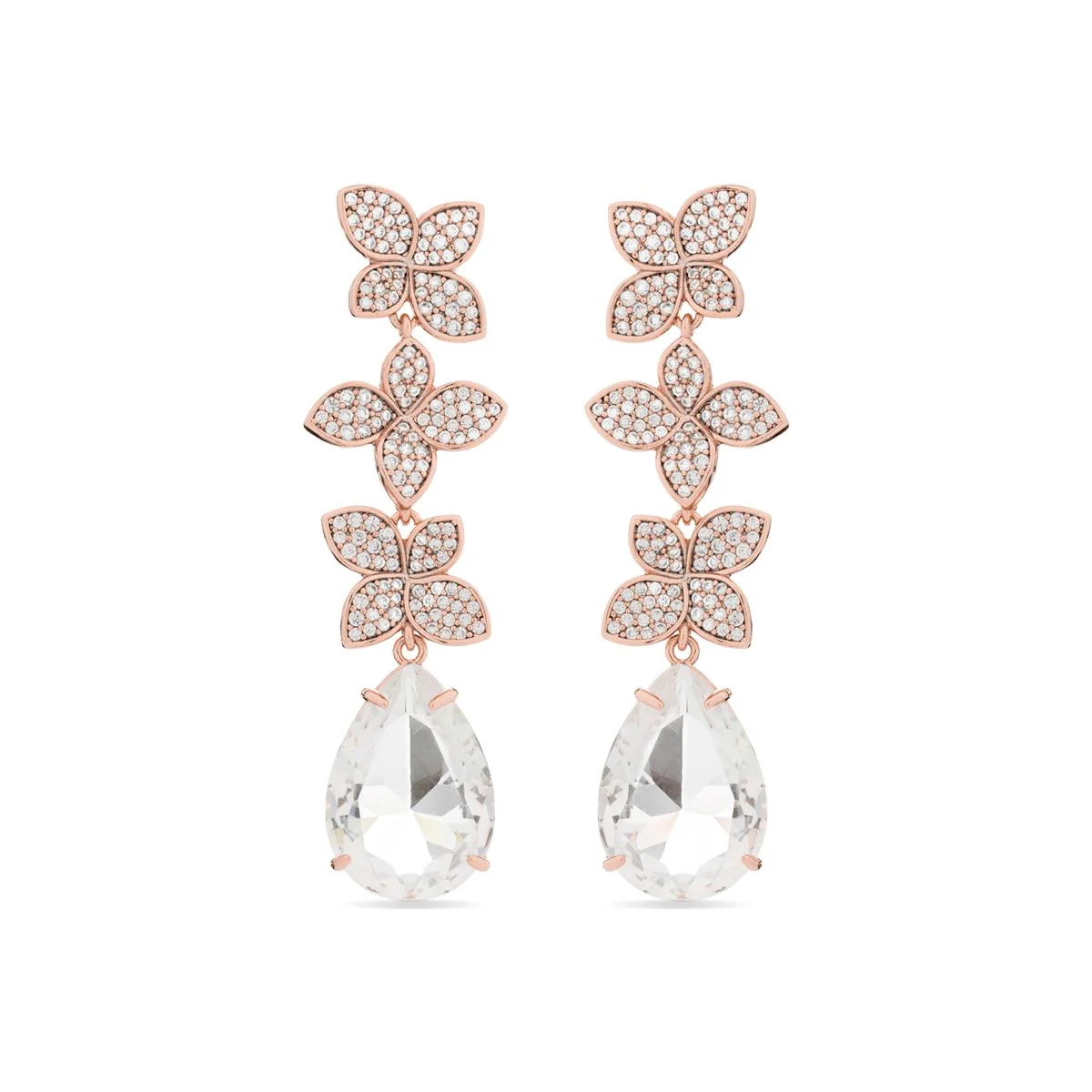 Pendientes Gonya acabados en oro 18K - Gonya BLANCO