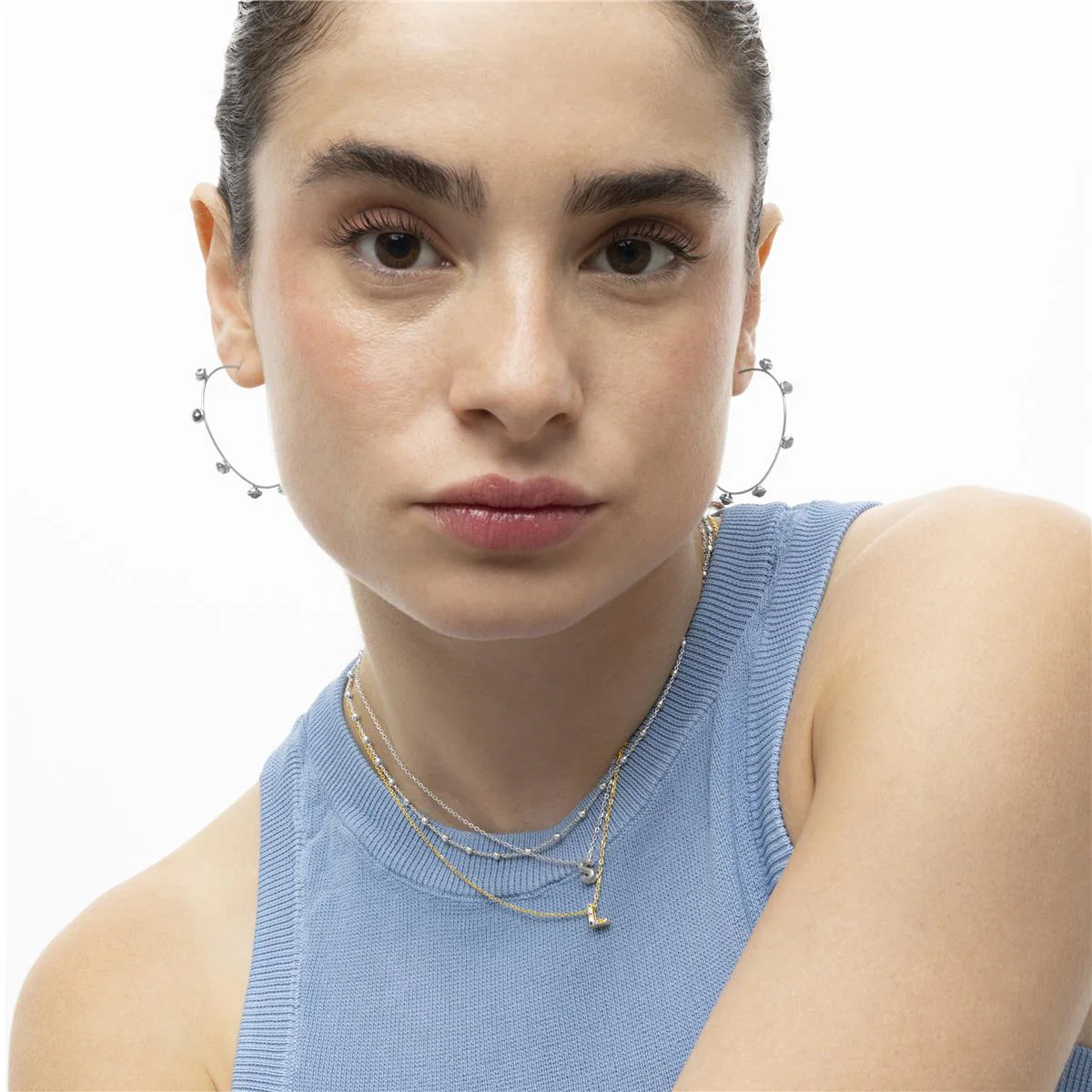 Pendientes Good Luck Plata de Ley 925 - Good Luck AZUL - Image 2