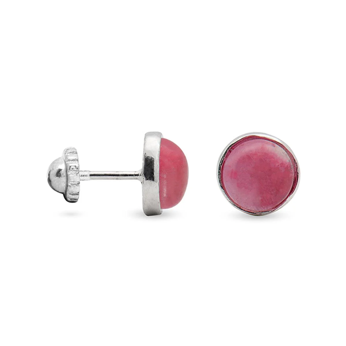 Pendientes Gota Plata De Ley 925 - Gota ROSA
