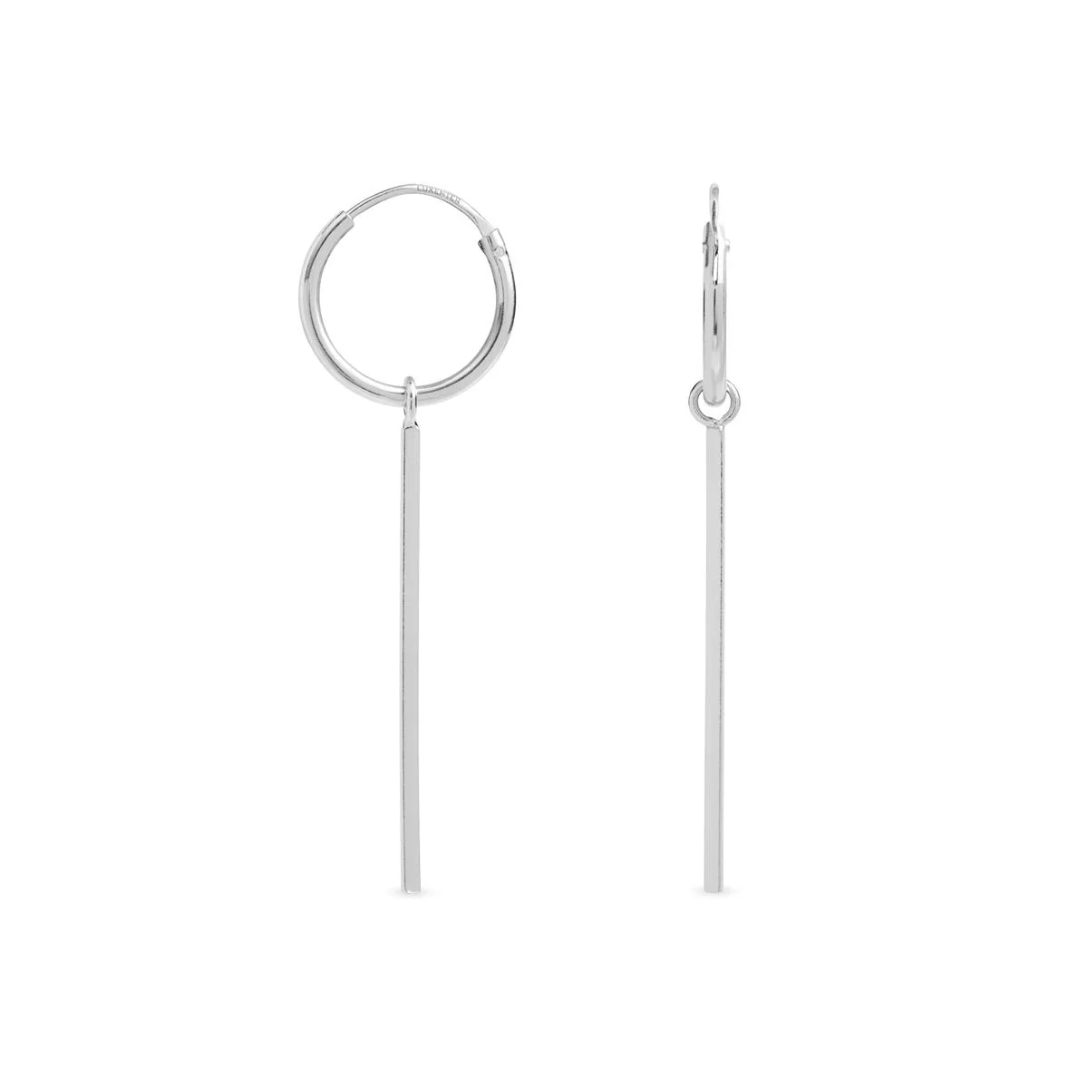Pendientes Essential Plata De Ley 925 - Grema GRIS