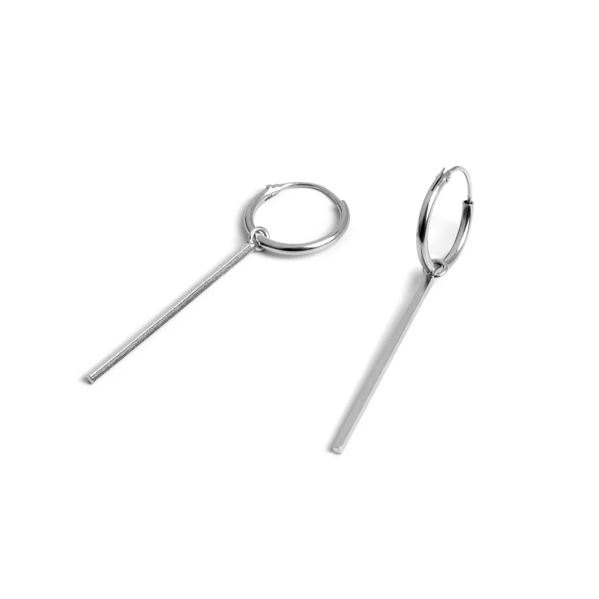 Pendientes Essential Plata De Ley 925 - Grema GRIS - Image 3