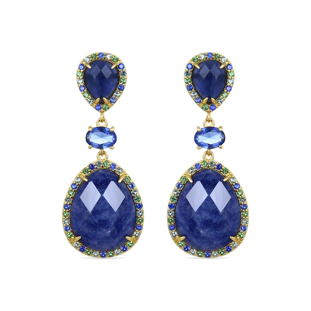 Pendientes Griel Plata De Ley 925 - Griel AZUL